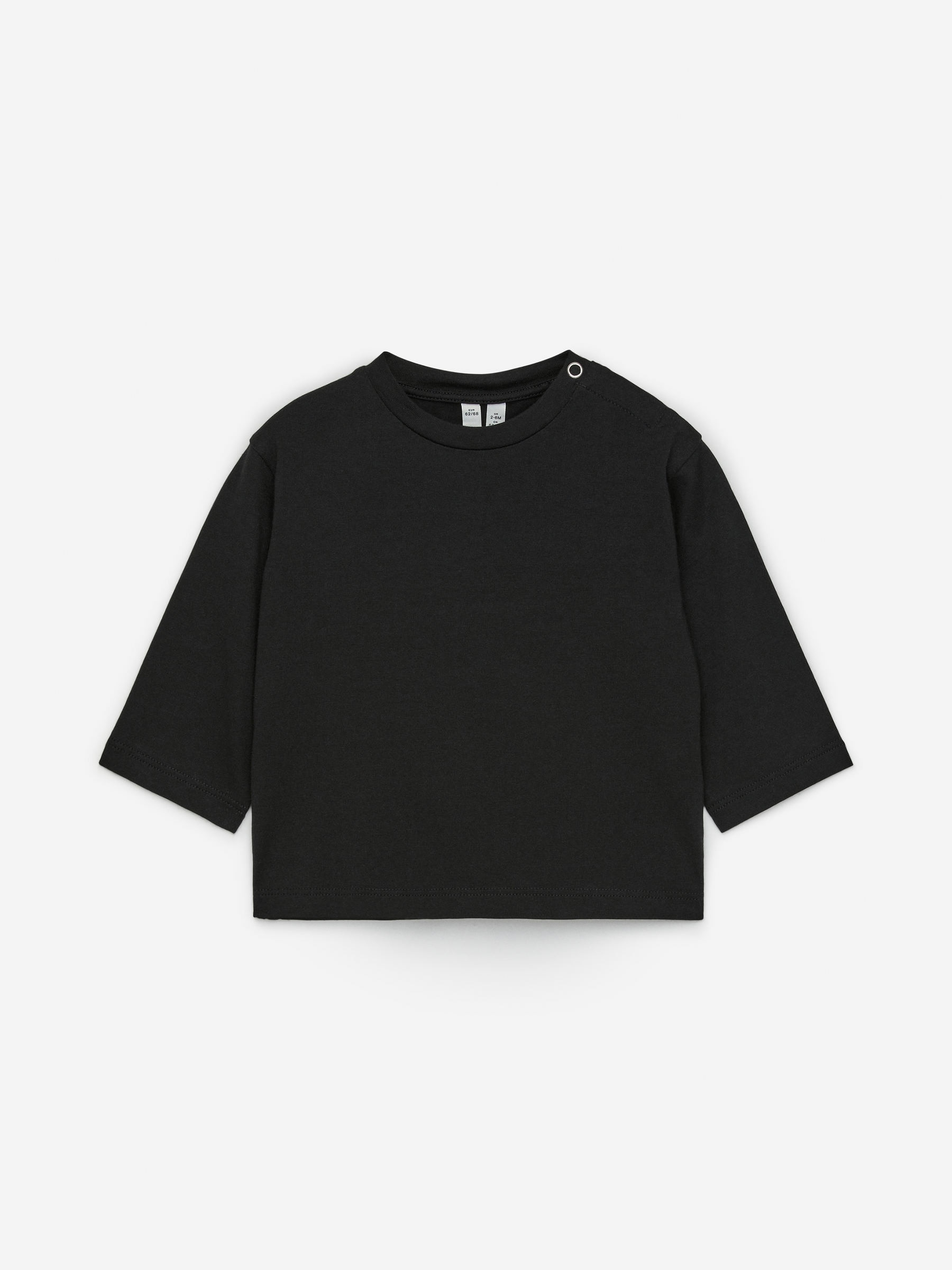 Langarmoberteil, 2er-Set - Cremeweiß/Noppen in Schwarz - Regular Fit - Kinder - StillMedia/DescriptiveStillLife - 1