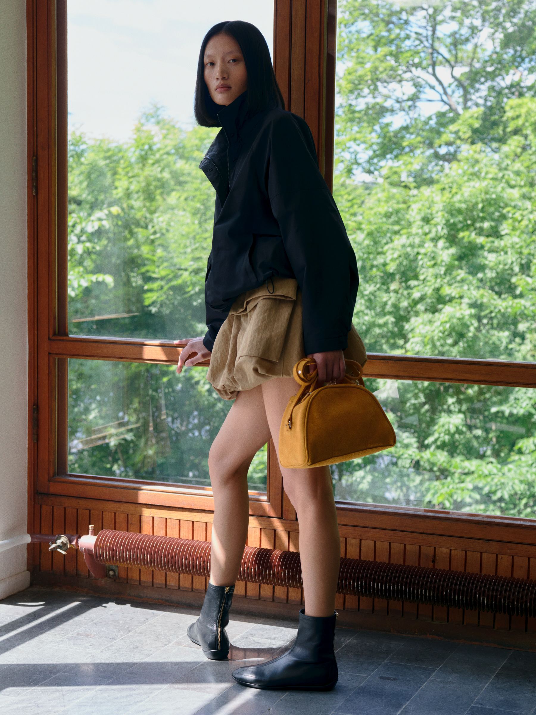 Sac bandoulière en daim - Jaune - Femme - StillMedia/Environmental - 1