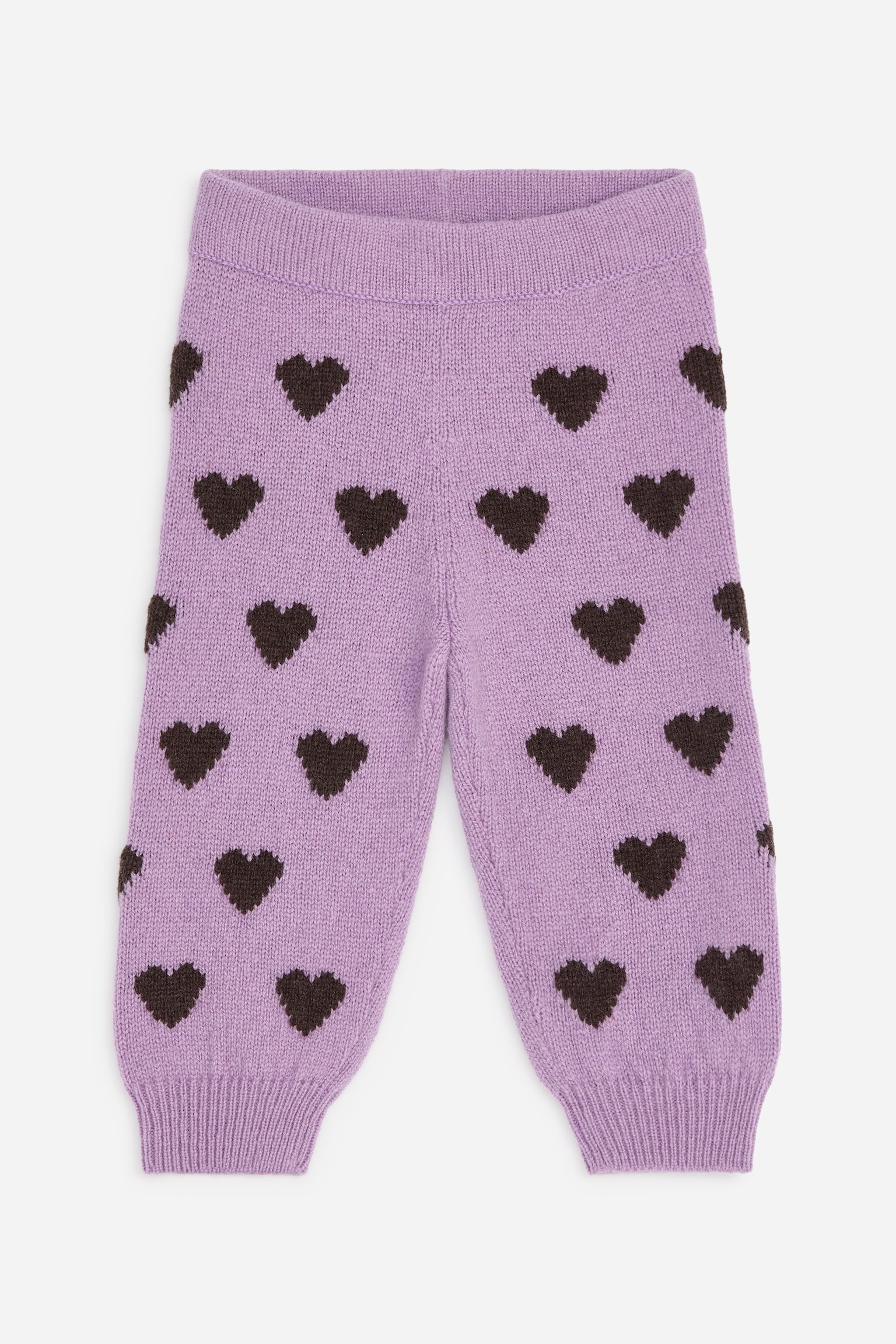Wollhose - Lila/Braun