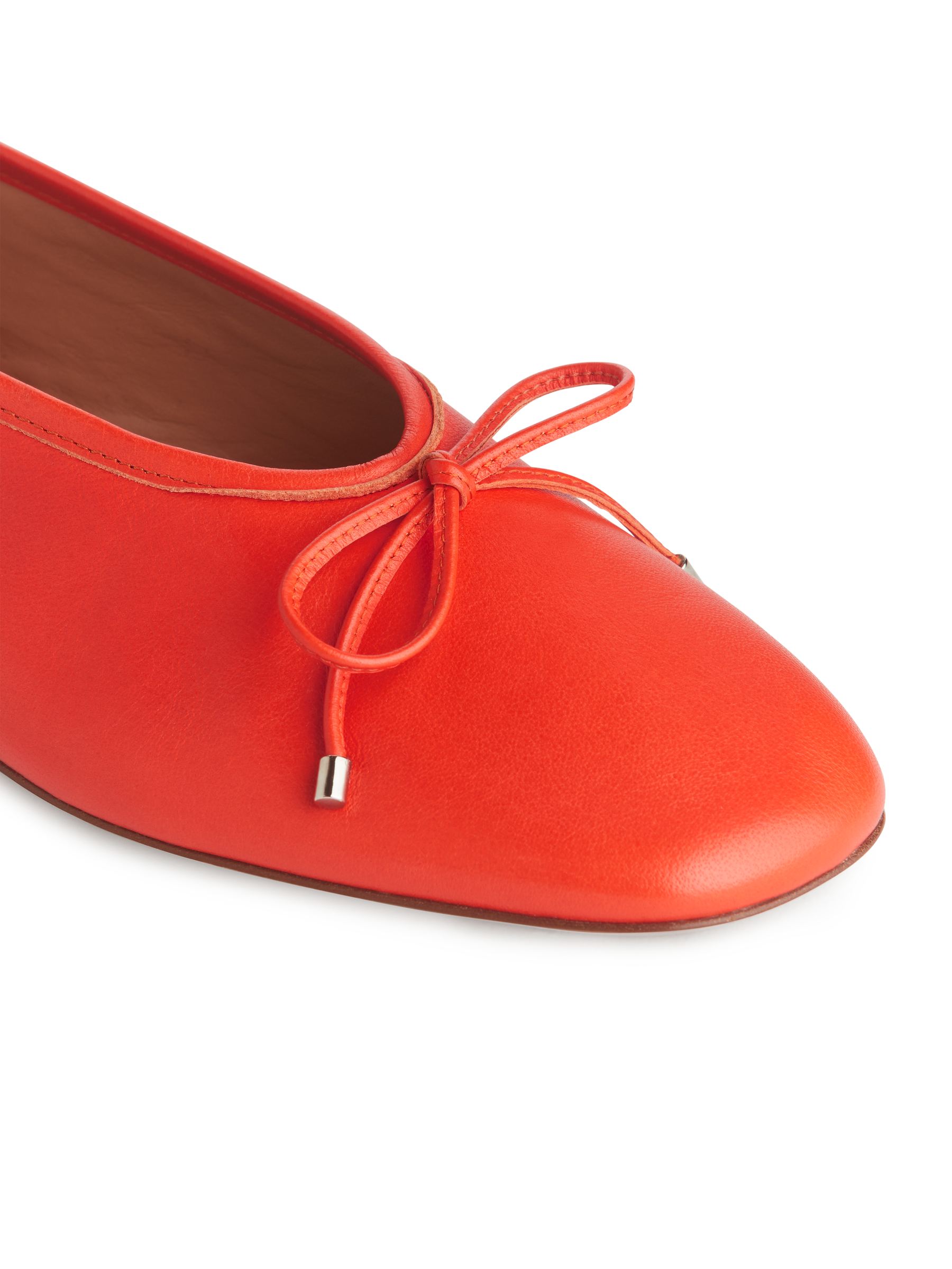 Leather Ballet Flat - Bright Orange - Women - StillMedia/DescriptiveDetail - 2