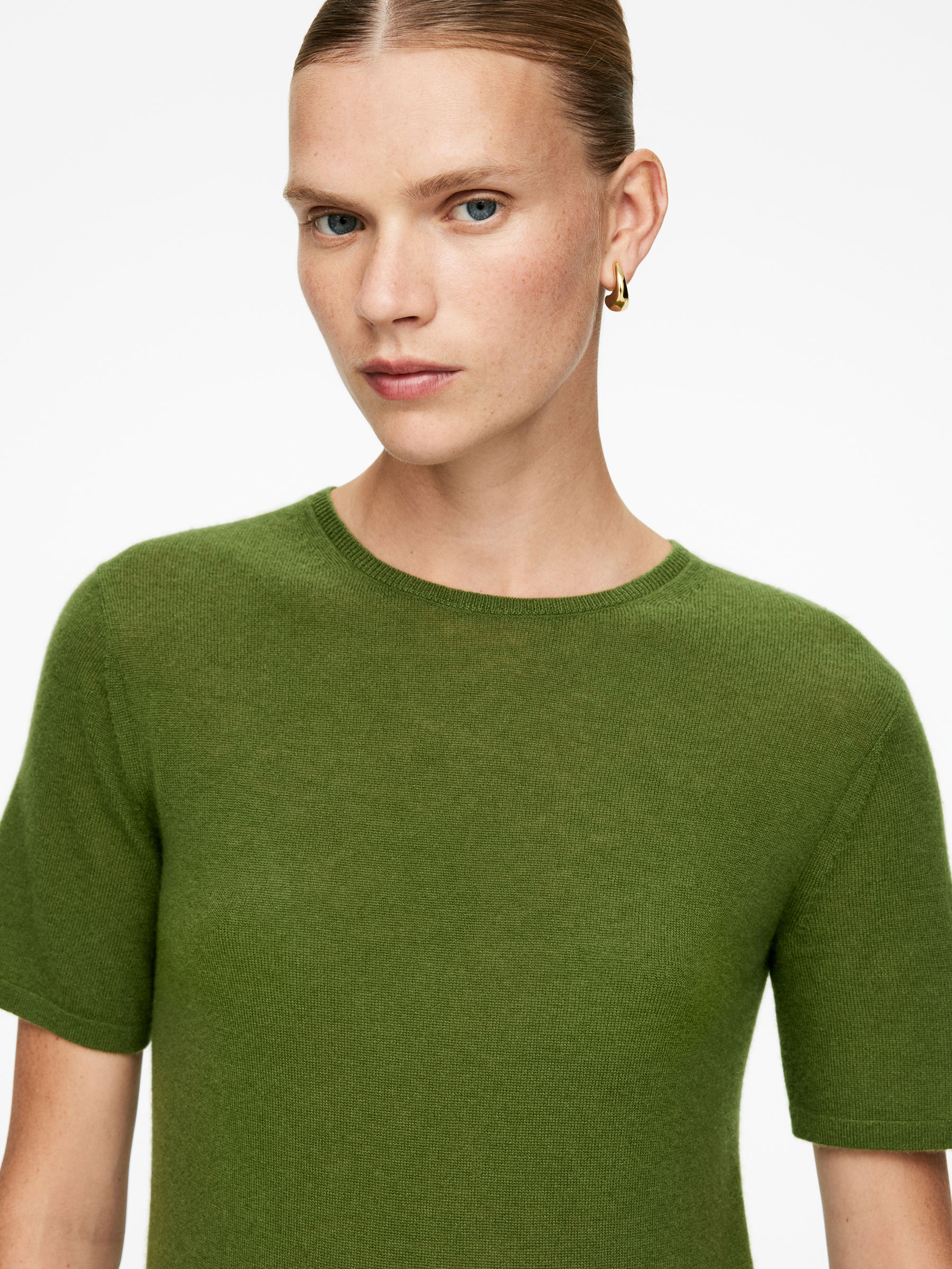 Haut en pur cachemire - Vert - Regular fit - Femme - StillMedia/Lookbook - 6