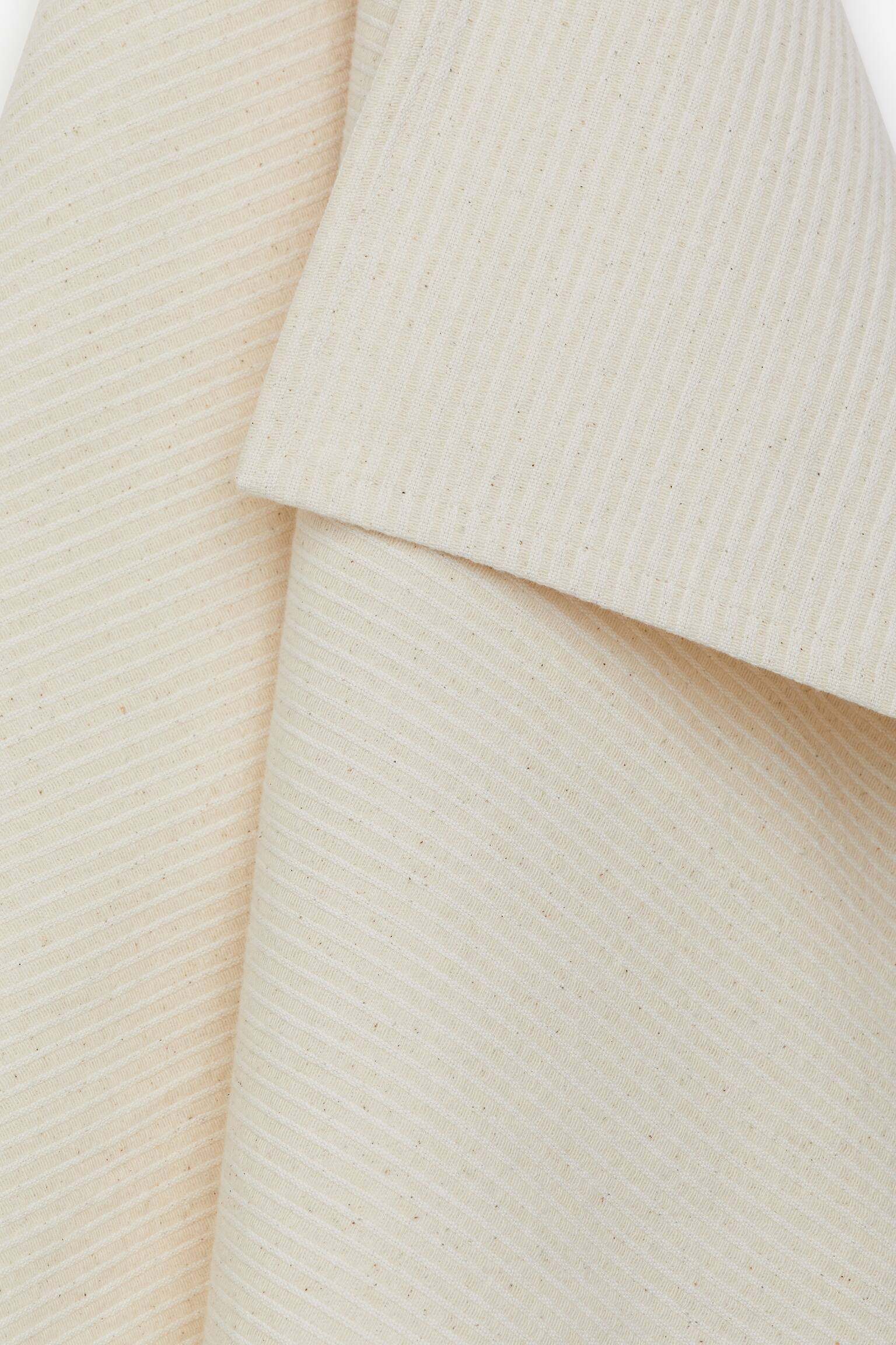 Bavlnená utierka - Off White/Modrá/Sivá/Pruhovaná - 3