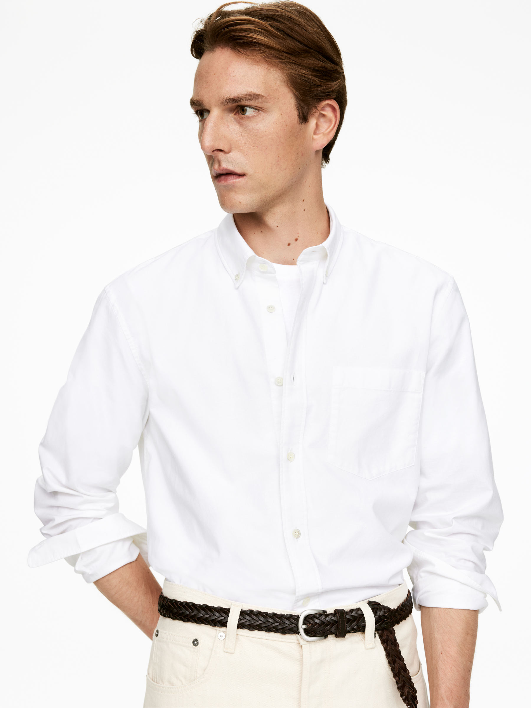 Oxford Shirt - White - Regular fit - Men - StillMedia/Lookbook - 37