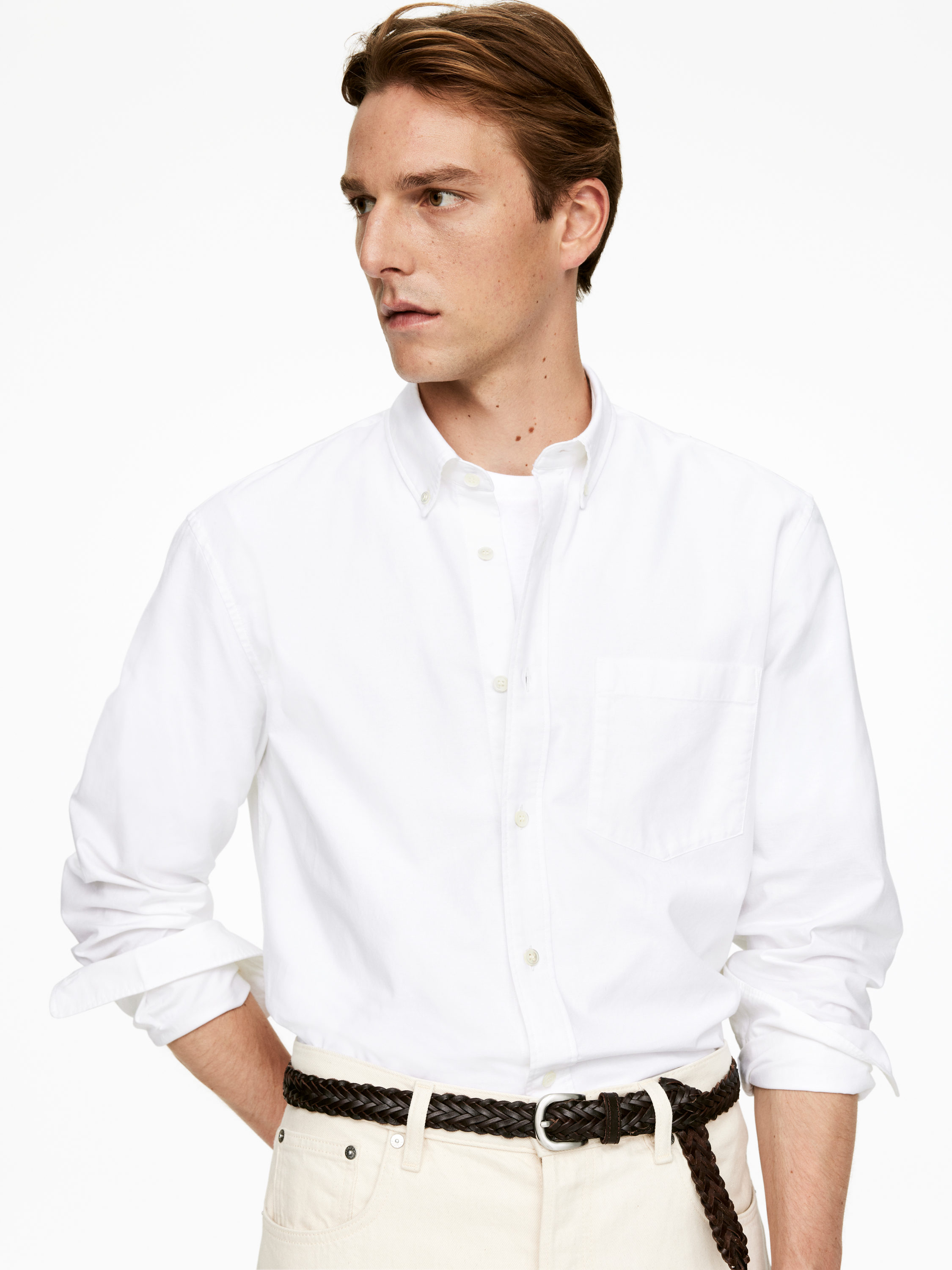 Chemise Oxford - Blanc - Homme - StillMedia/Lookbook - 37