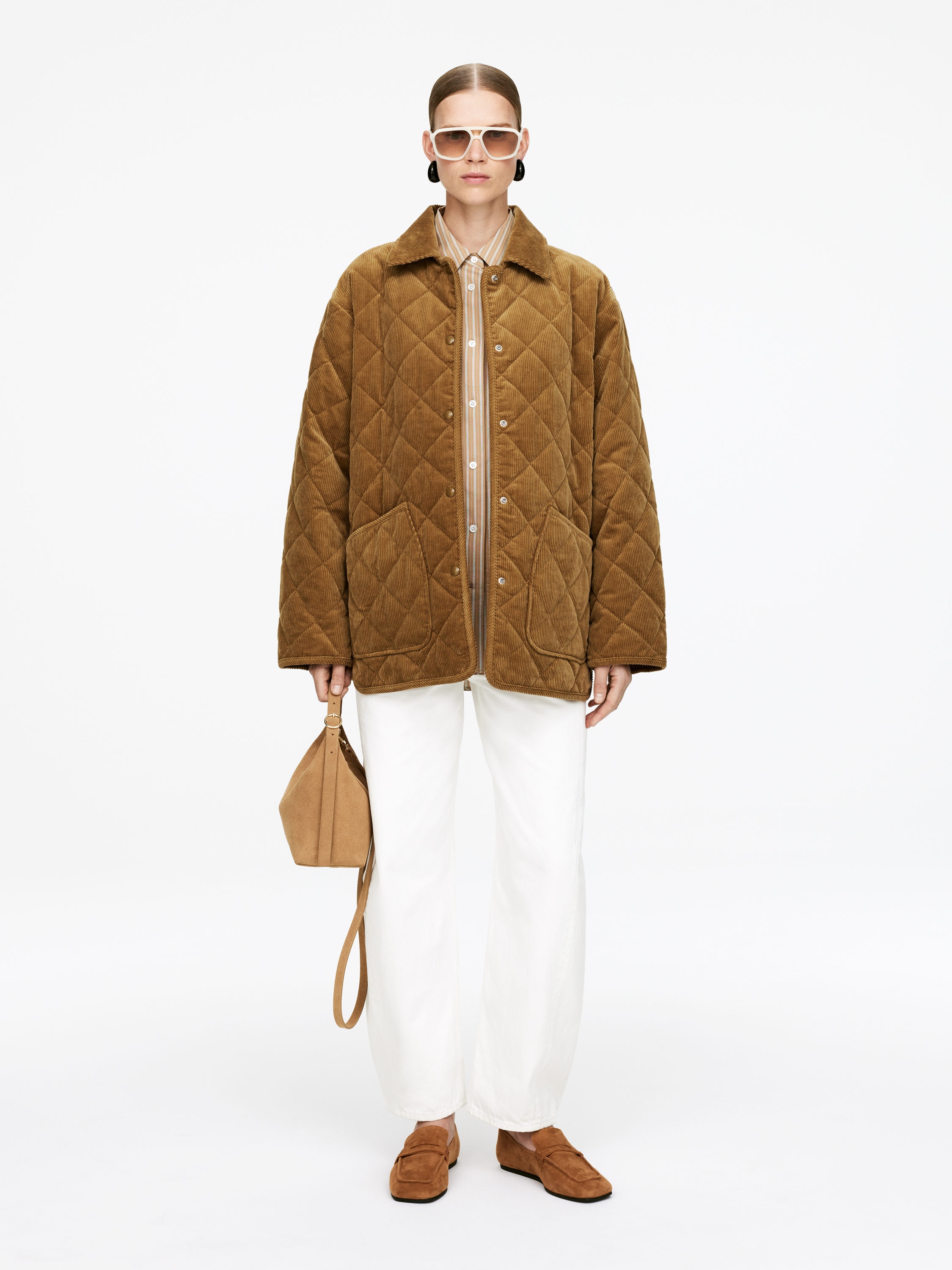 Corduroy Jacket-#785F3A-16217