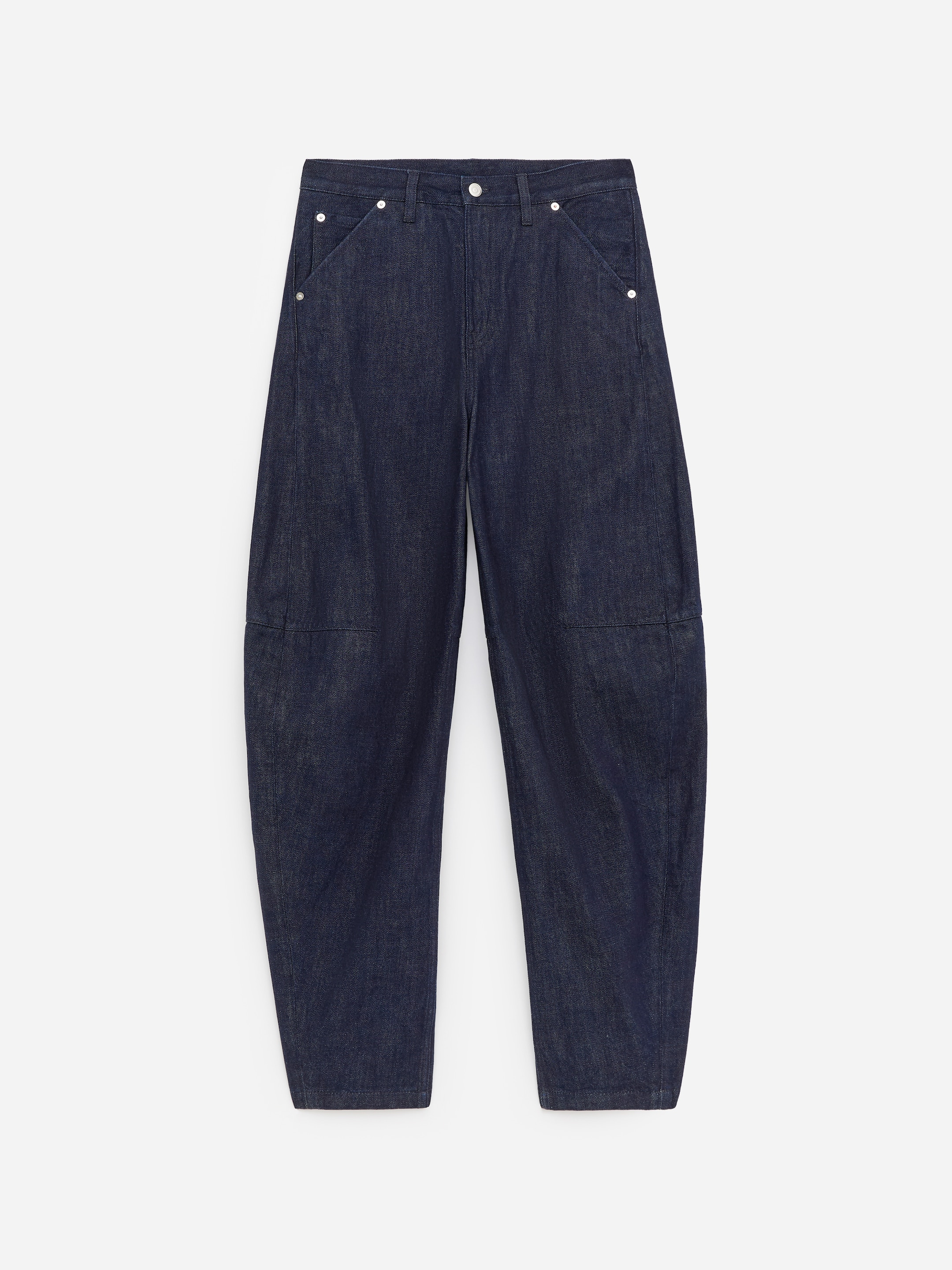 PINE Relaxed Barrel Jeans-Blue-18187