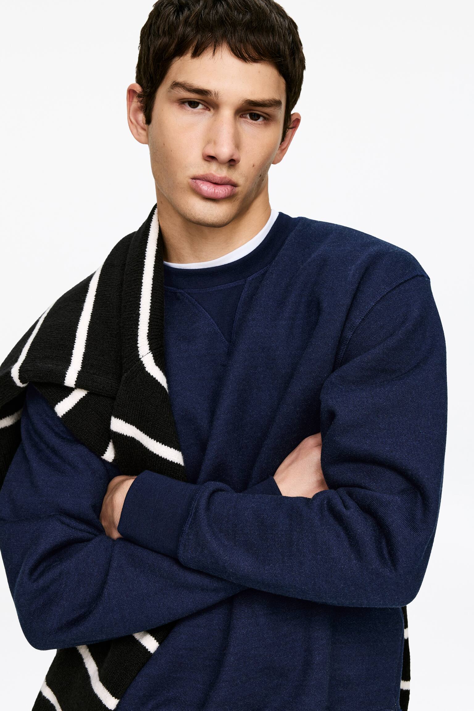 Oversize sweatshirt - Indigoblå - 3