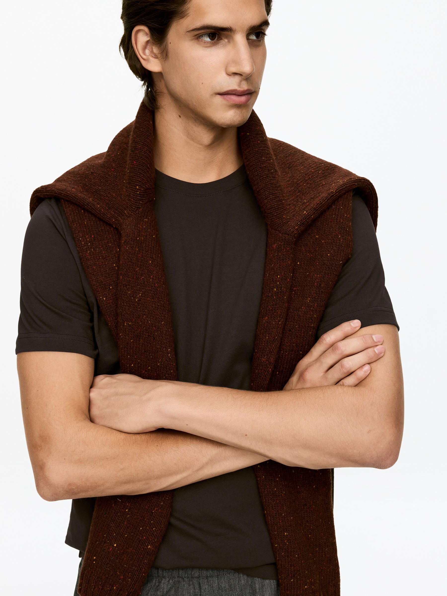 170 GSM Regular T-Shirt - Dark Brown - Regular fit - Men - StillMedia/Lookbook - 3