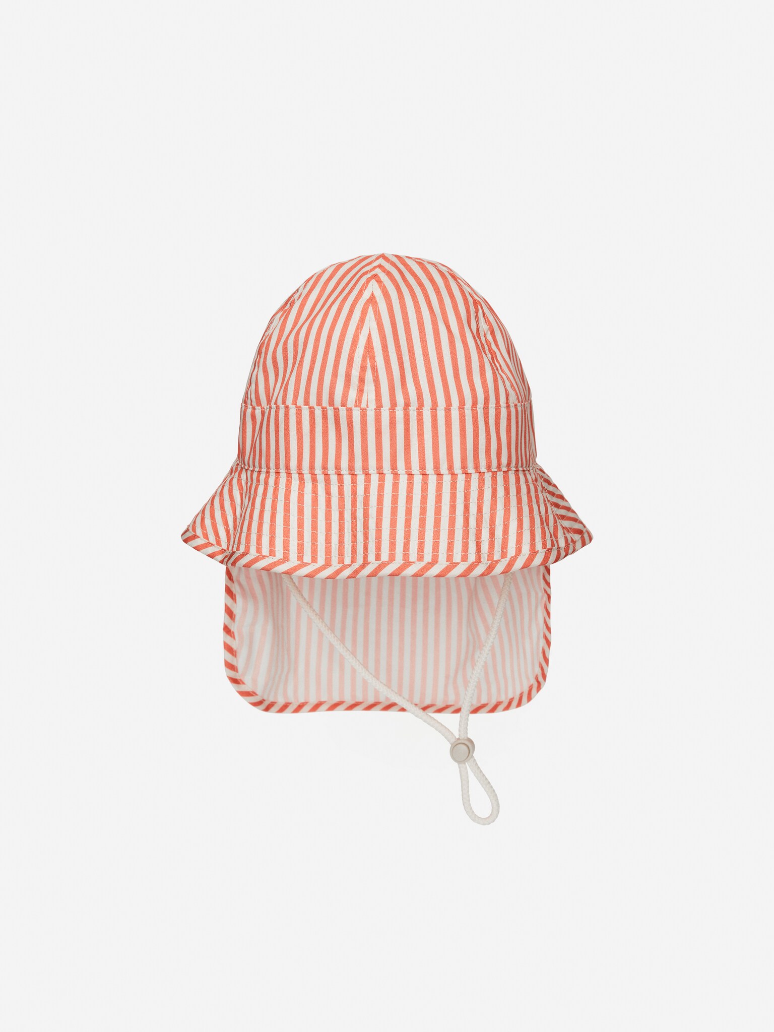Flexible Sun Hat - Coral/Off White/Blue/Off White - 2
