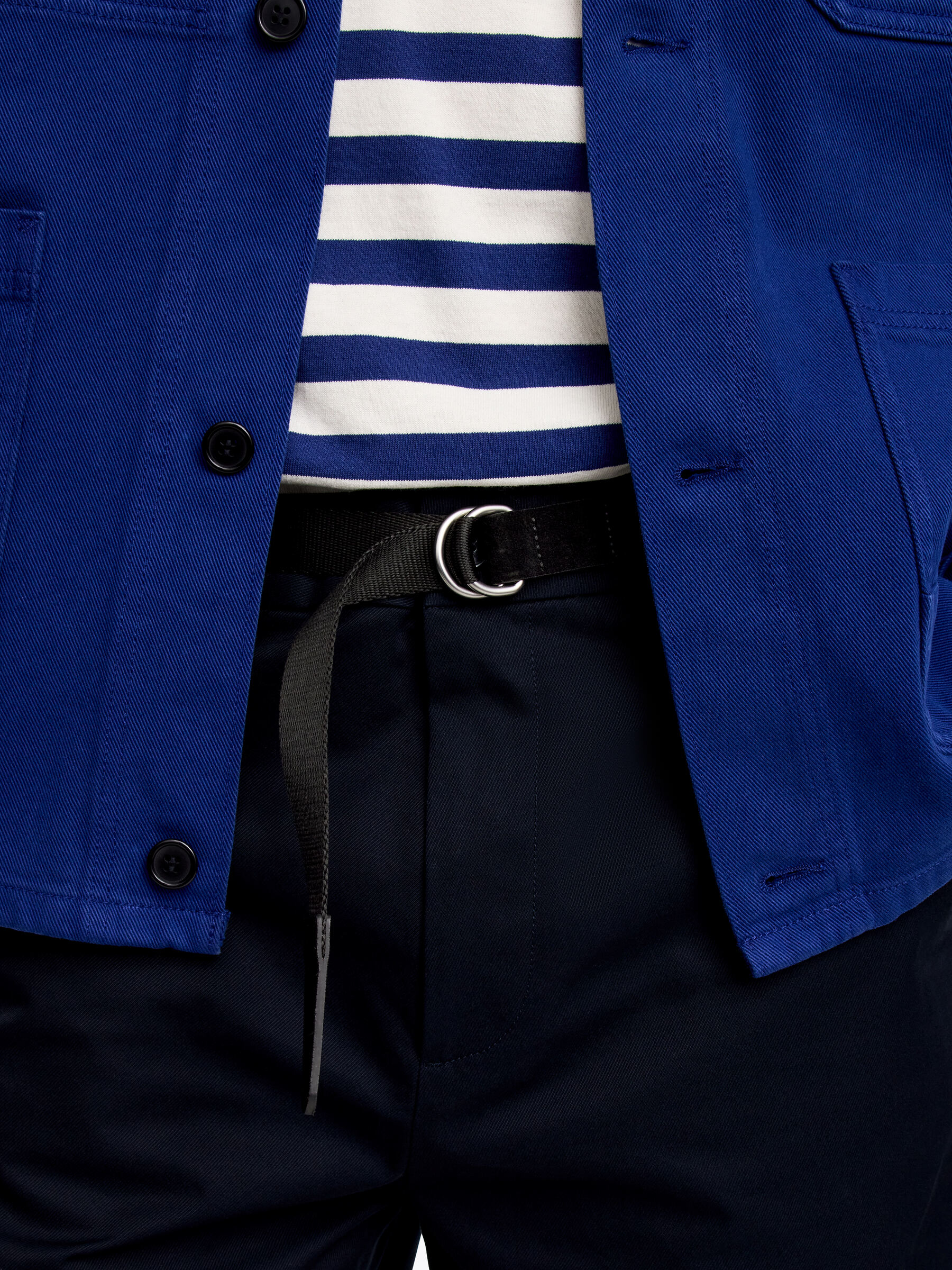 Gurtband-Gürtel mit D-Ring - Schwarz - Men - StillMedia/Lookbook - 4