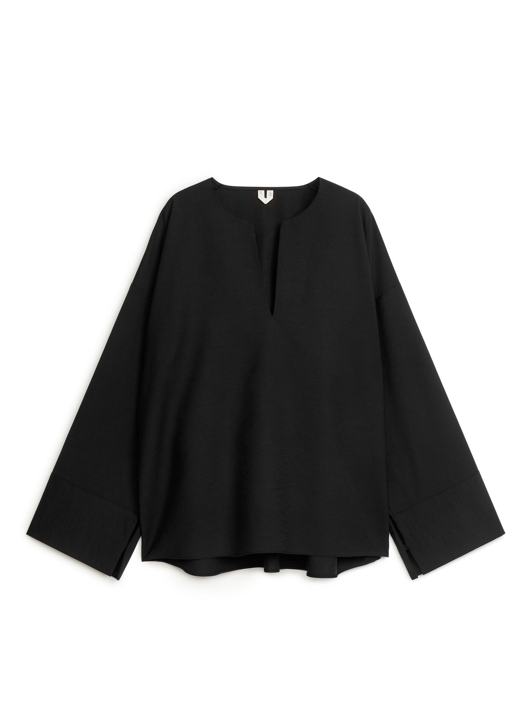 Bluse mit V-Ausschnitt - Schwarz - Loose Fit - Damen - StillMedia/DescriptiveStillLife - 1