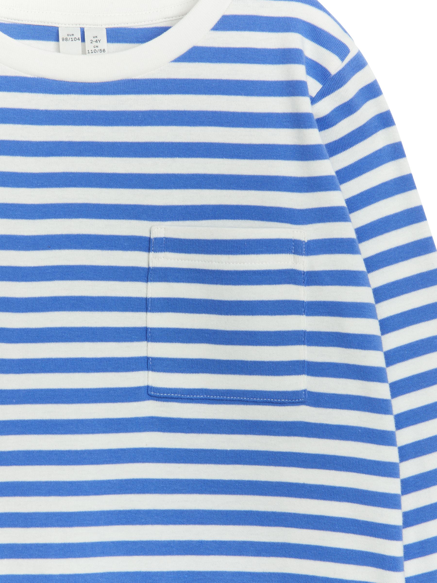 Langarm-T-Shirt - Weiß/Blau - Regular Fit - Kinder - StillMedia/DescriptiveDetail - 1