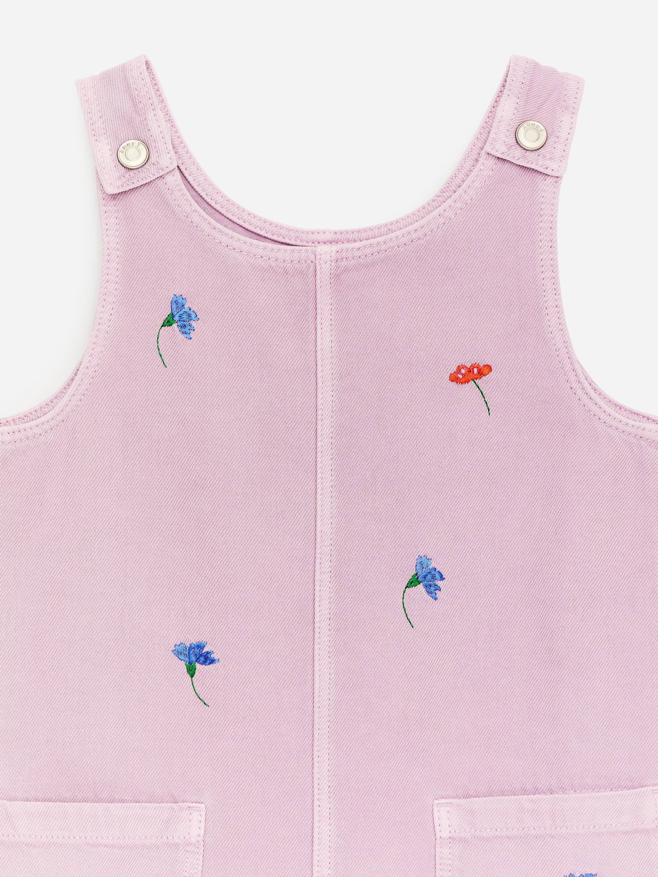 Embroidered Denim Dresss - Lilac - Regular fit - Children - StillMedia/DescriptiveDetail - 2