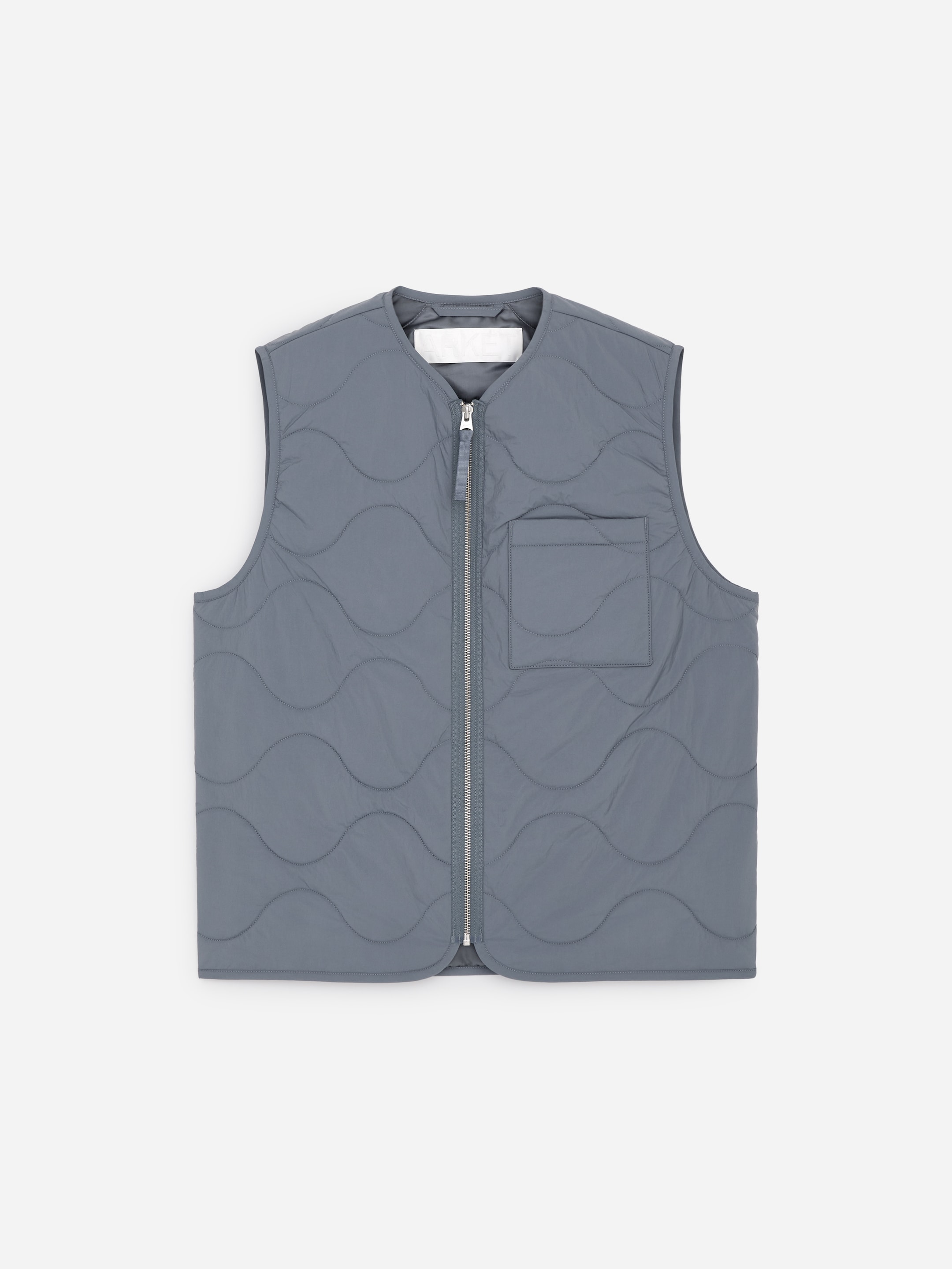 2-in-1 Quilted Liner Vest - Blueish Grey - Regular fit - Men - StillMedia/DescriptiveStillLife - 1