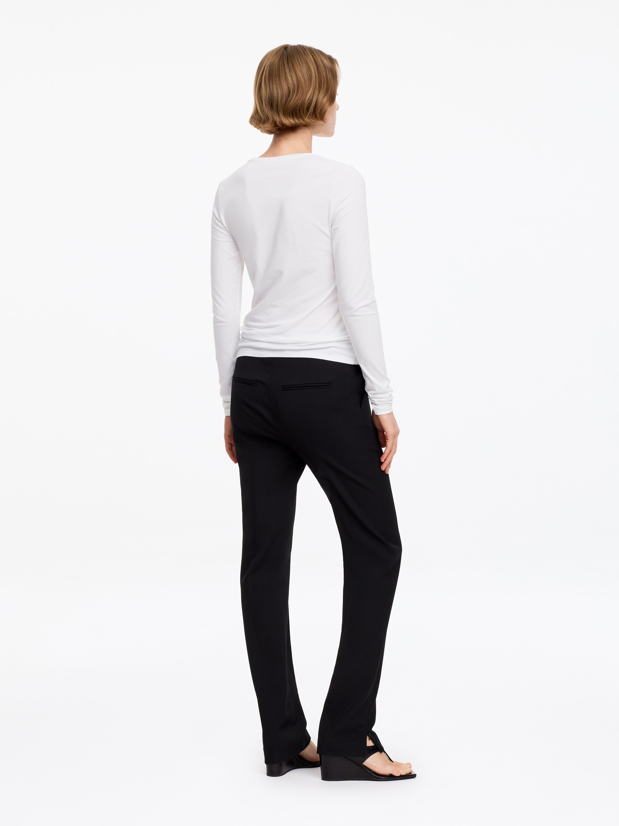 T-shirt slim à manches longues - Blanc - Slim fit - Femme - StillMedia/Lookbook - 7