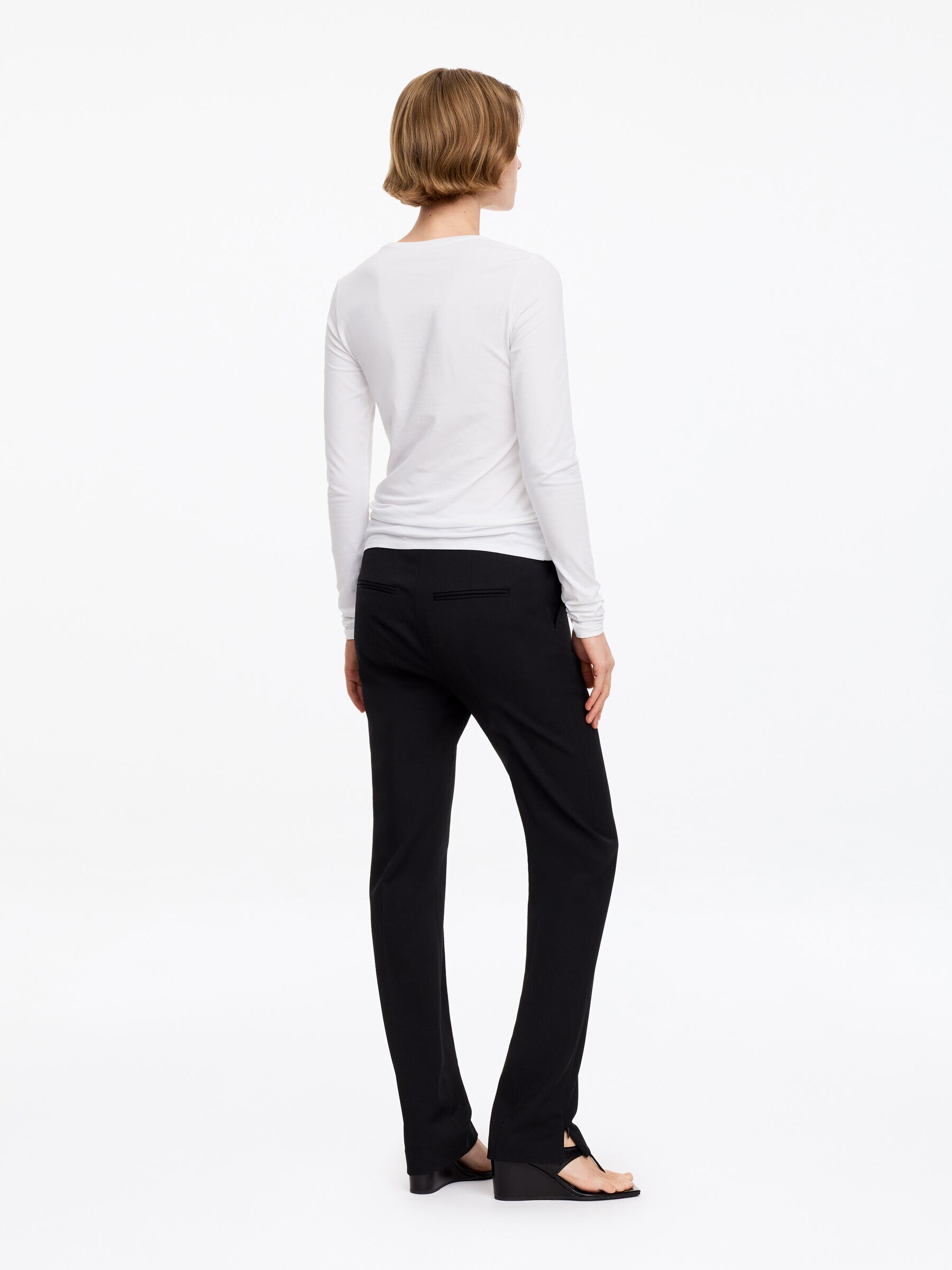 T-shirt slim a maniche lunghe - Bianco - Slim fit - Women - StillMedia/Lookbook - 7