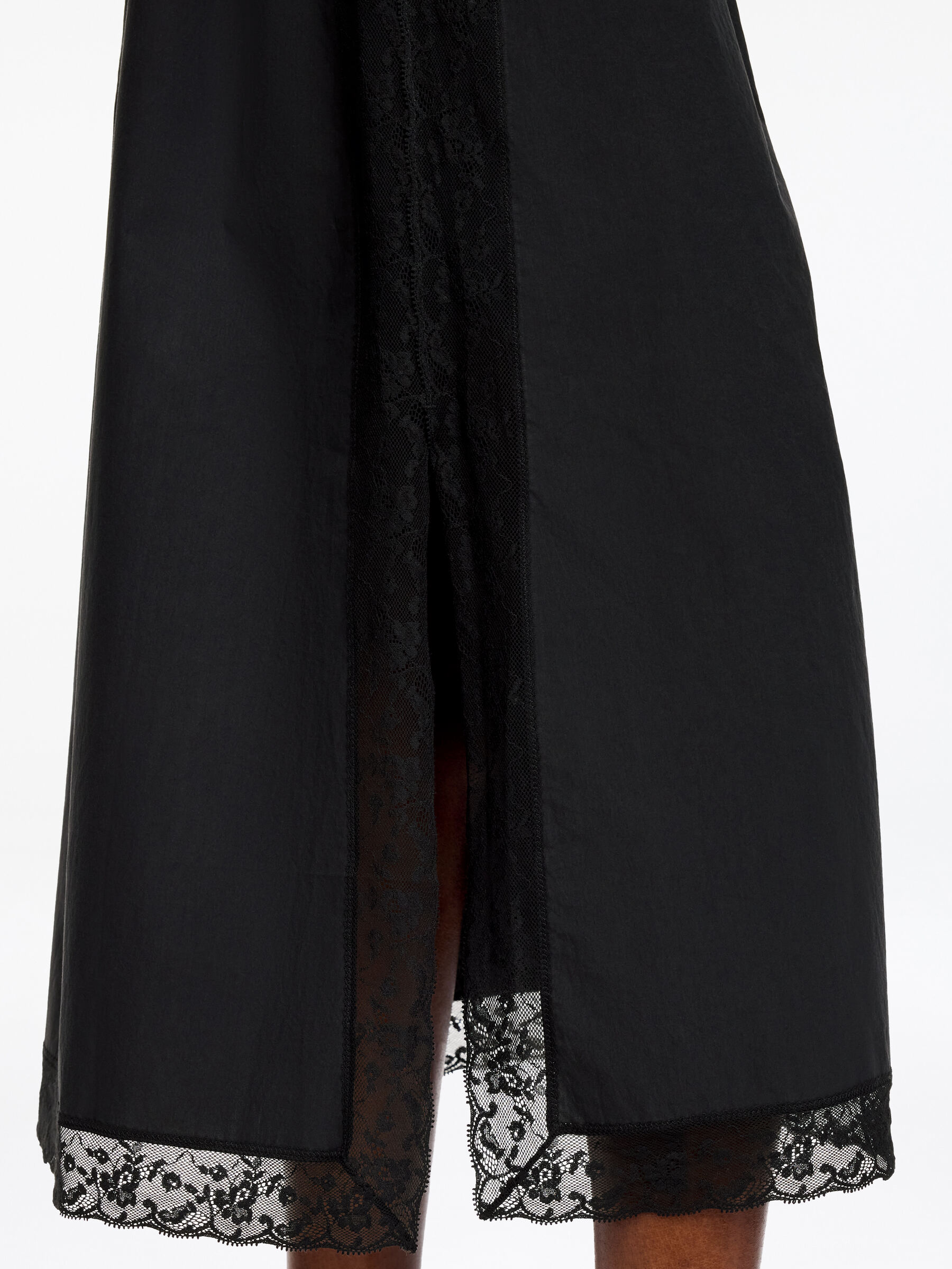 Lace Edge Skirt - Black - Regular fit - Women - StillMedia/Lookbook - 3