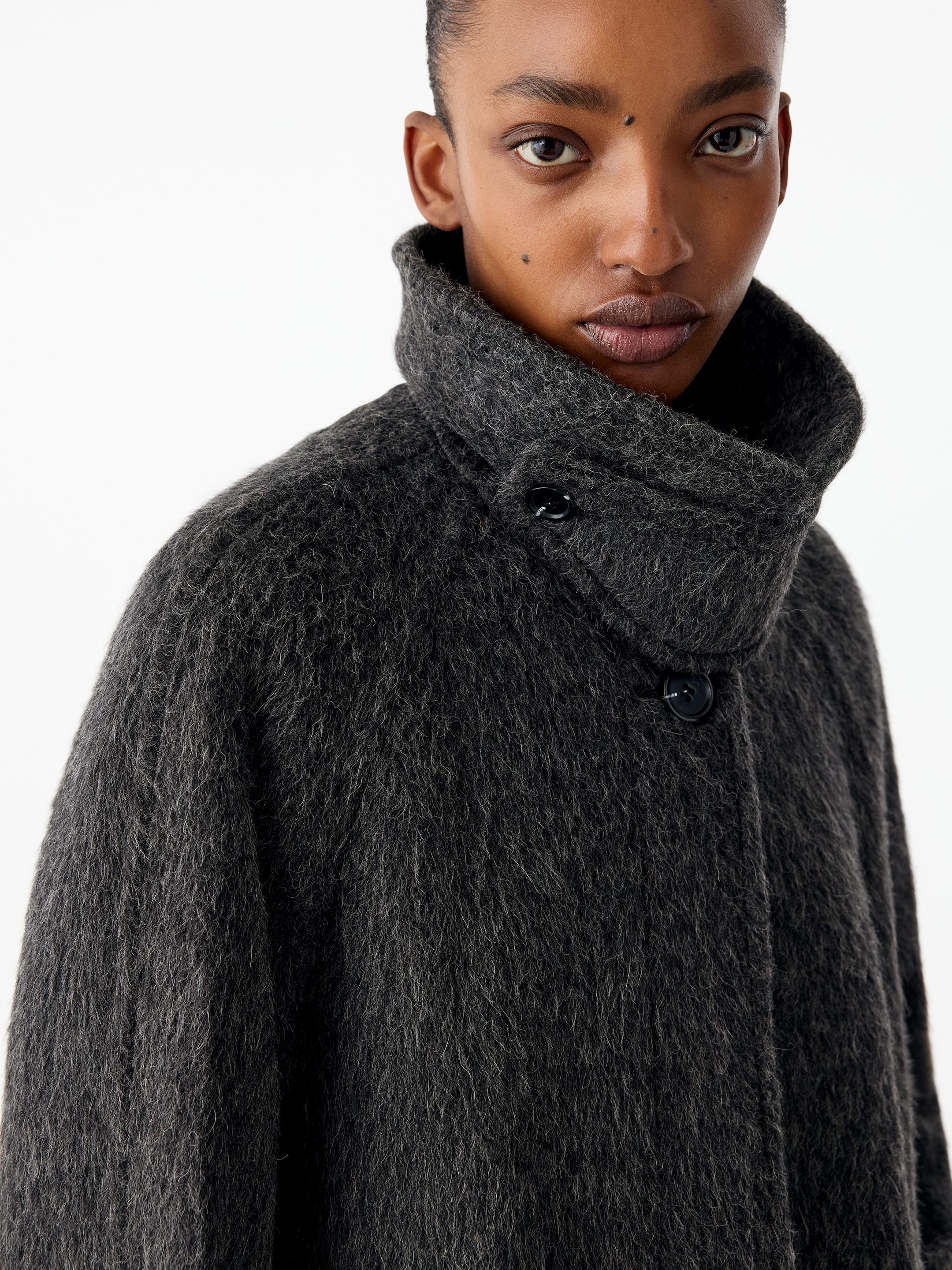 Wool-Alpaca Blend Coat - Black - Loose fit - women - StillMedia/Lookbook - 8
