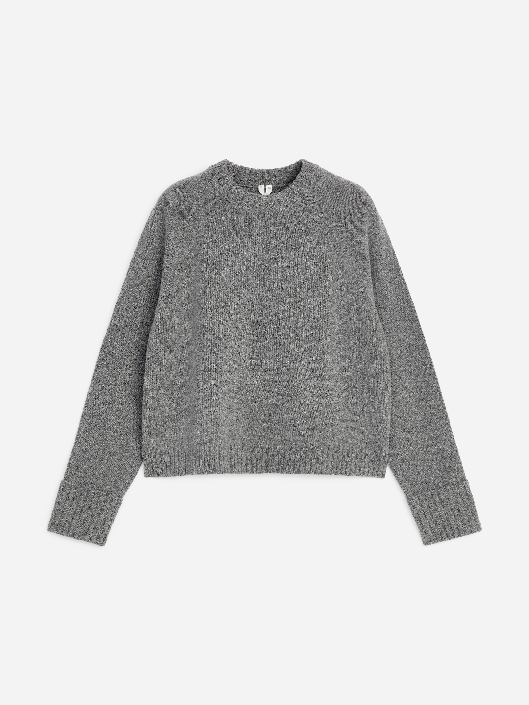 Tröja i ren ull - Grå/Svart/Off-white