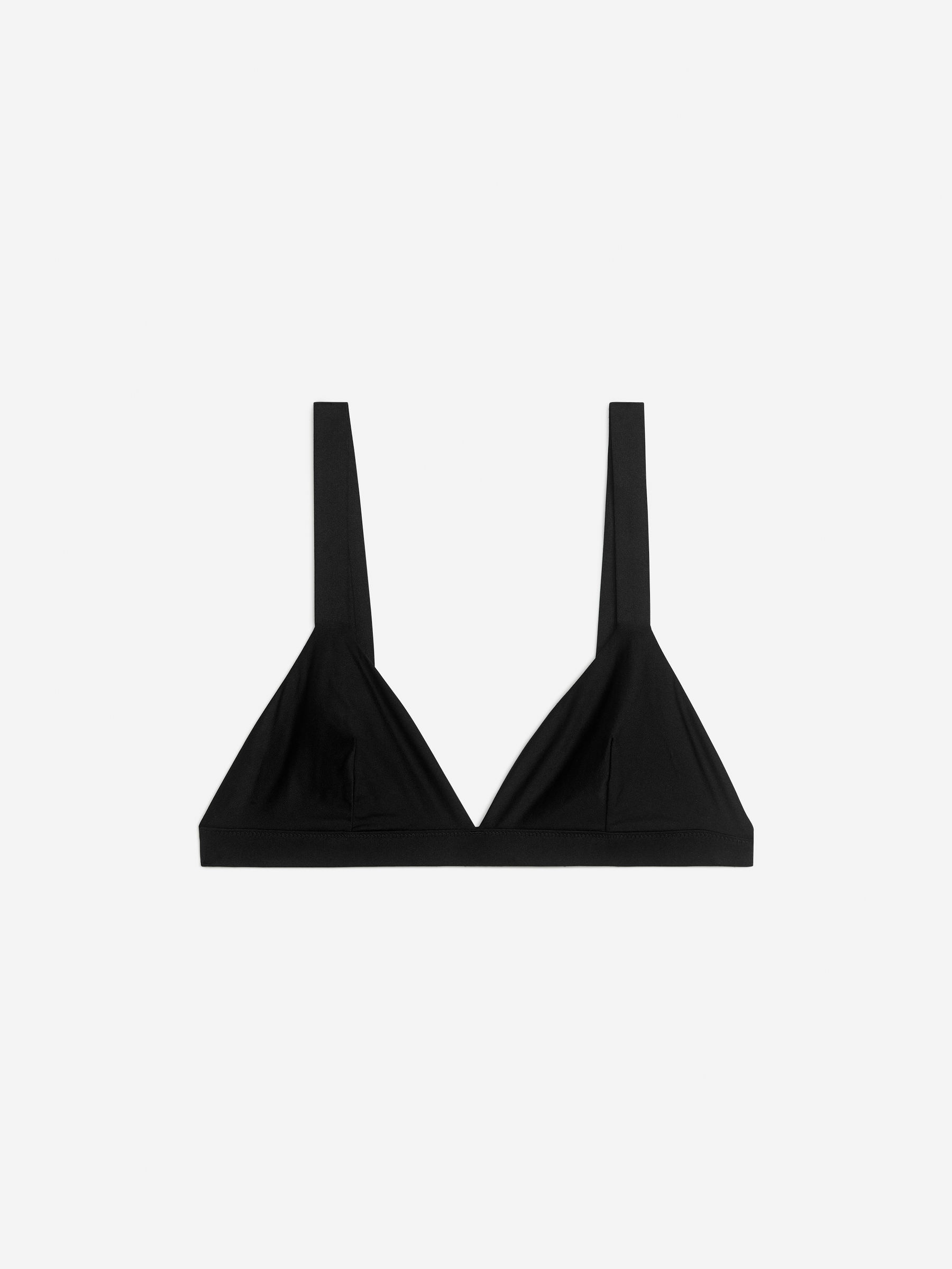Soft Triangle Bra-Black-5651