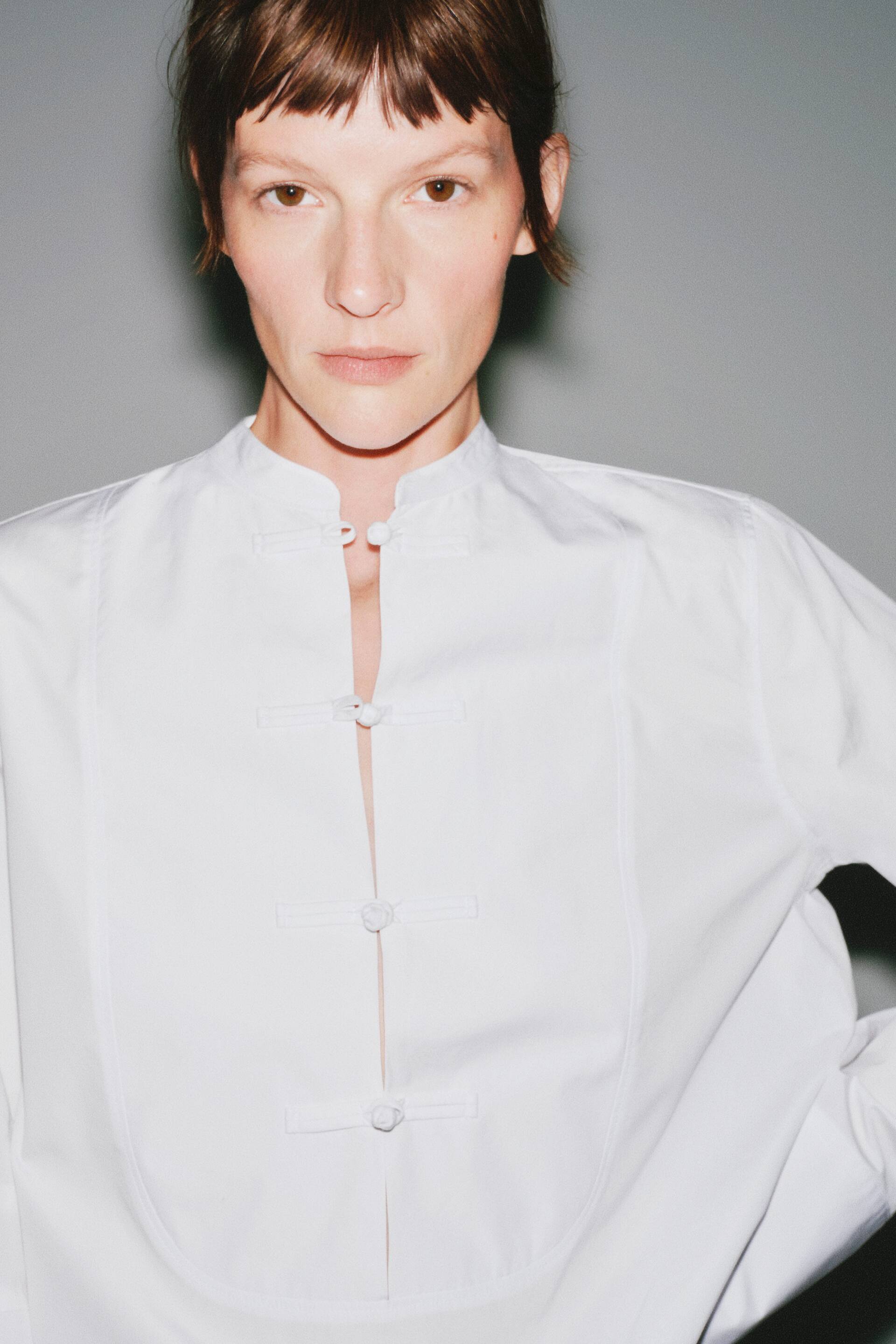 View larger image: Tuxedo Shirt - White - Ladies | H&M GB 1