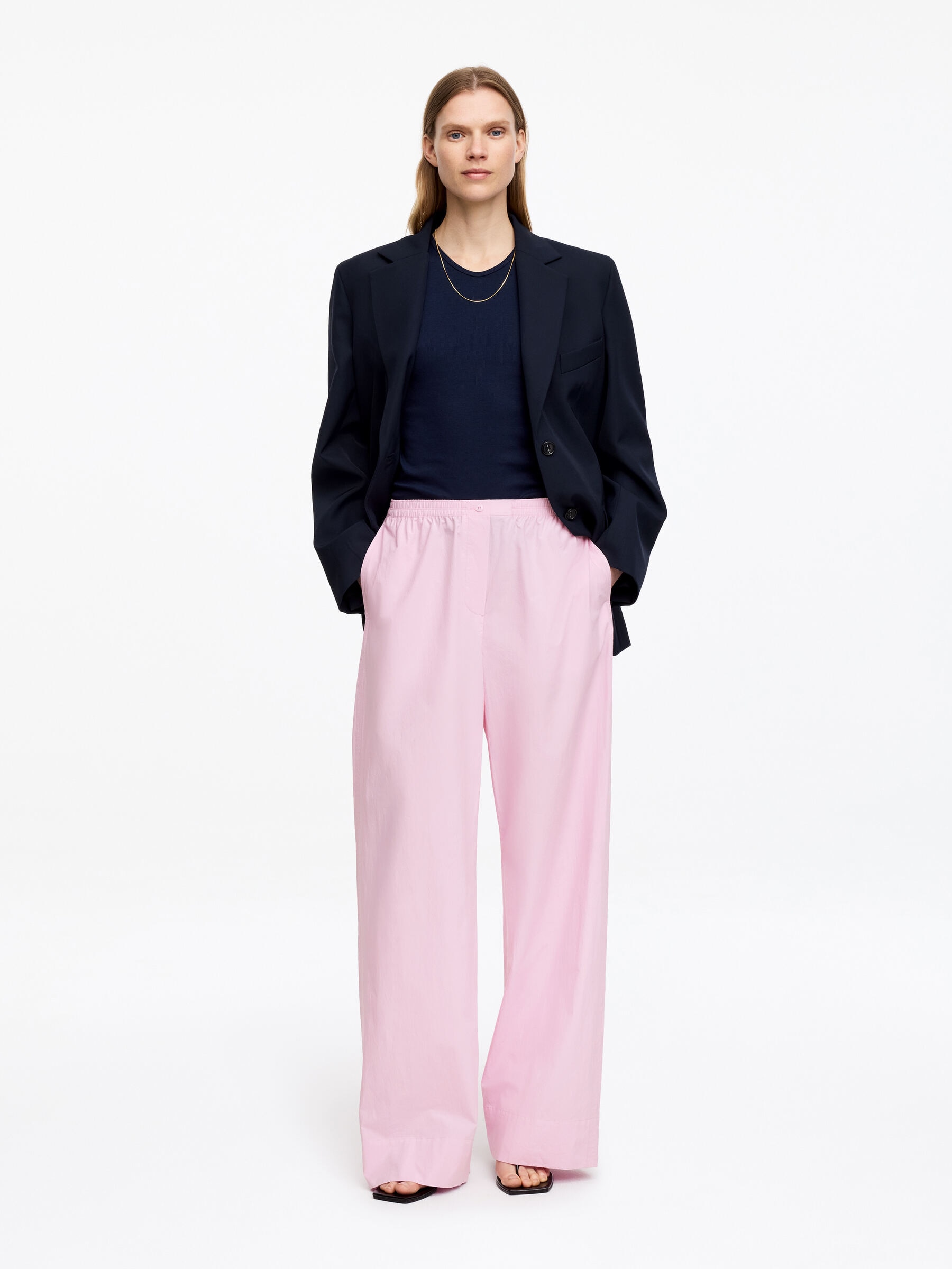 Pyjamasbyxor i bomull - Rosa - Relaxed fit - Women - StillMedia/Lookbook - 4