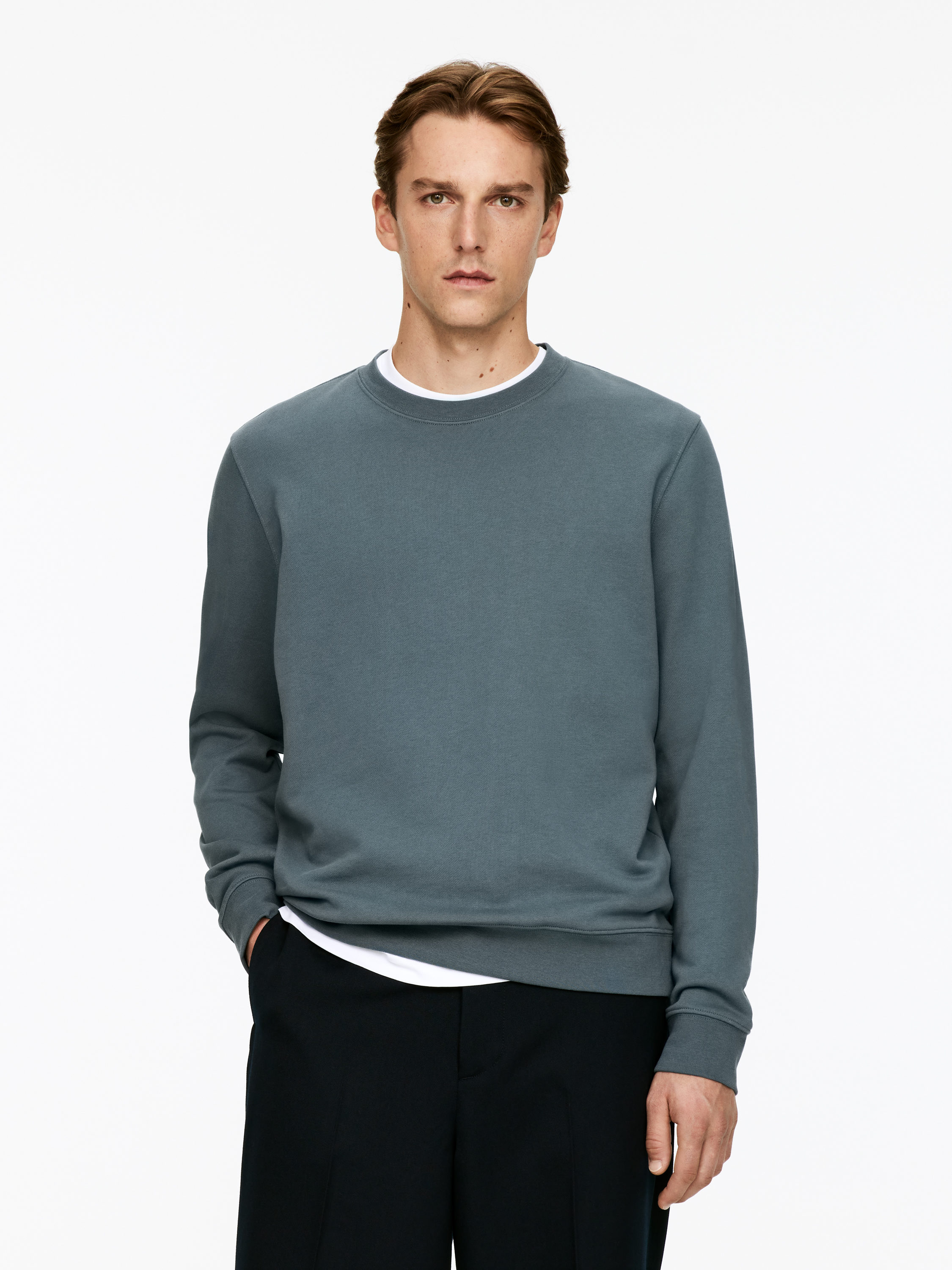Mid-Weight Sweatshirt-#626B72-15911