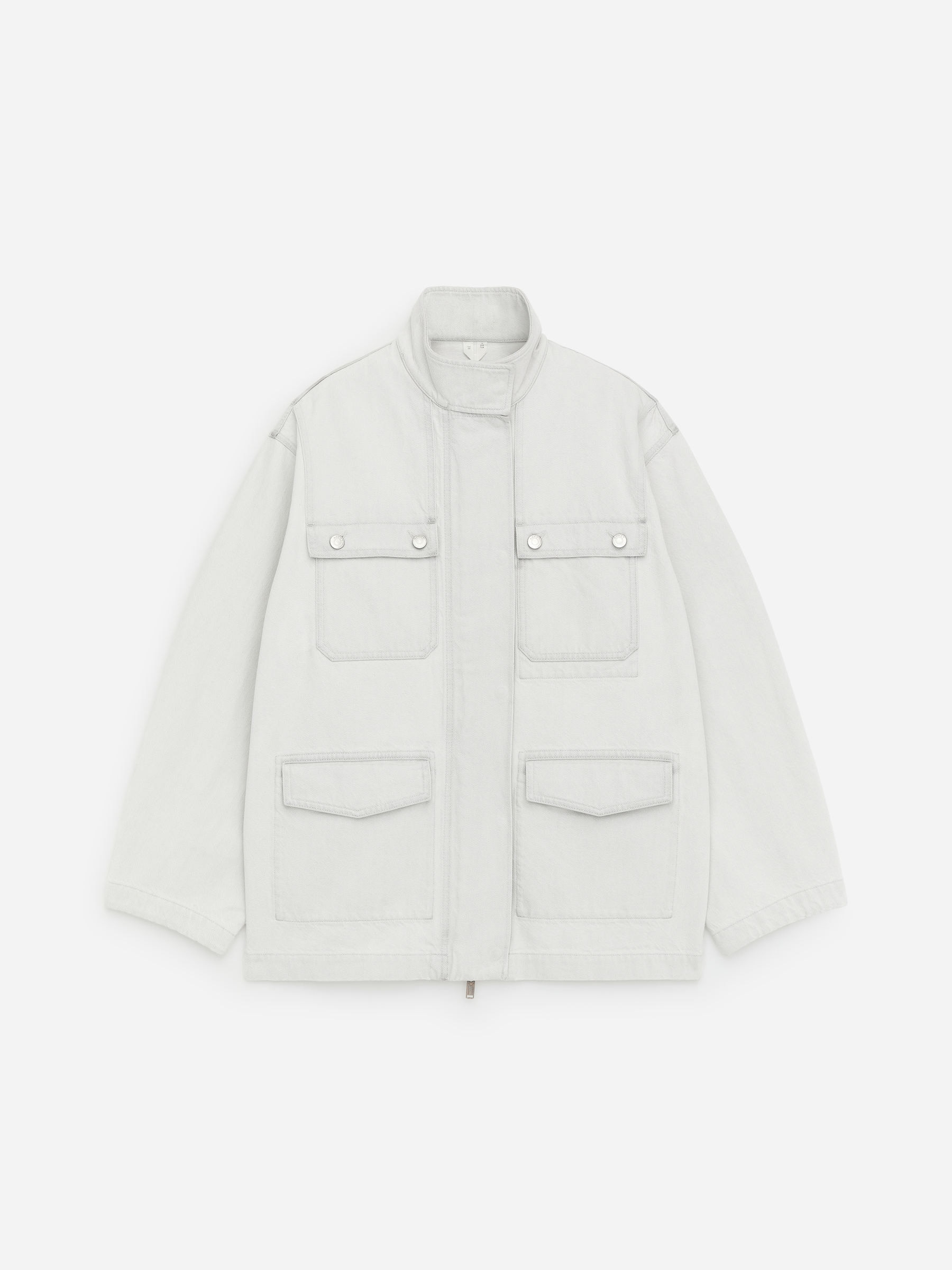 Veste à col montant-#EAE5D6-18253