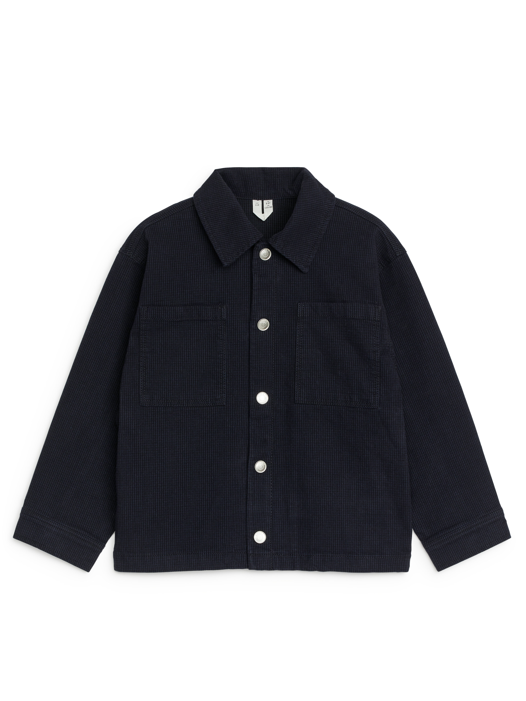 Smalrandig overshirt - Mörkblå/smalrandig - Regular fit - Children - StillMedia/DescriptiveStillLife - 2