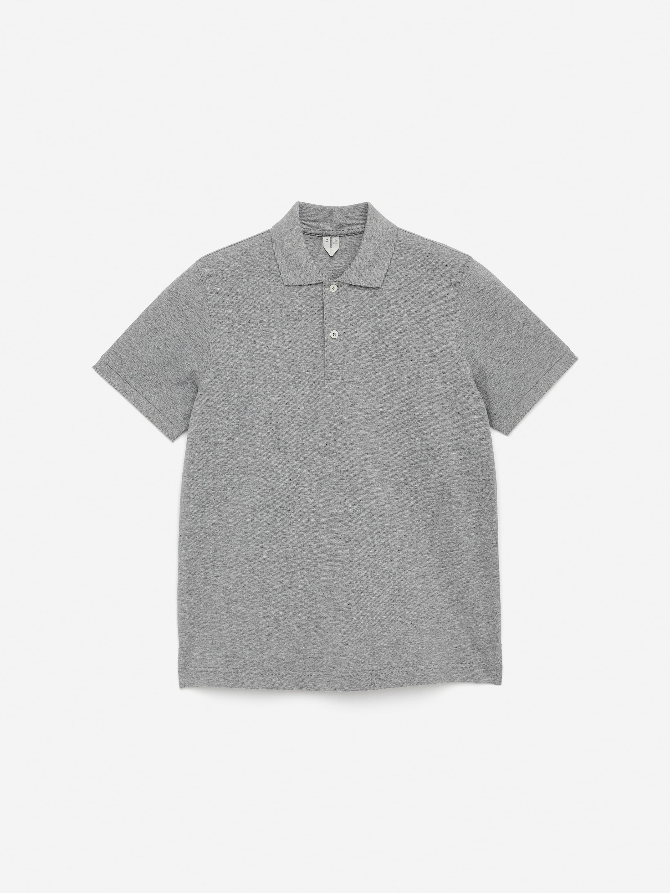 Piqué Polo Shirt - Grey Melange - Regular fit - Men - StillMedia/DescriptiveStillLife - 1