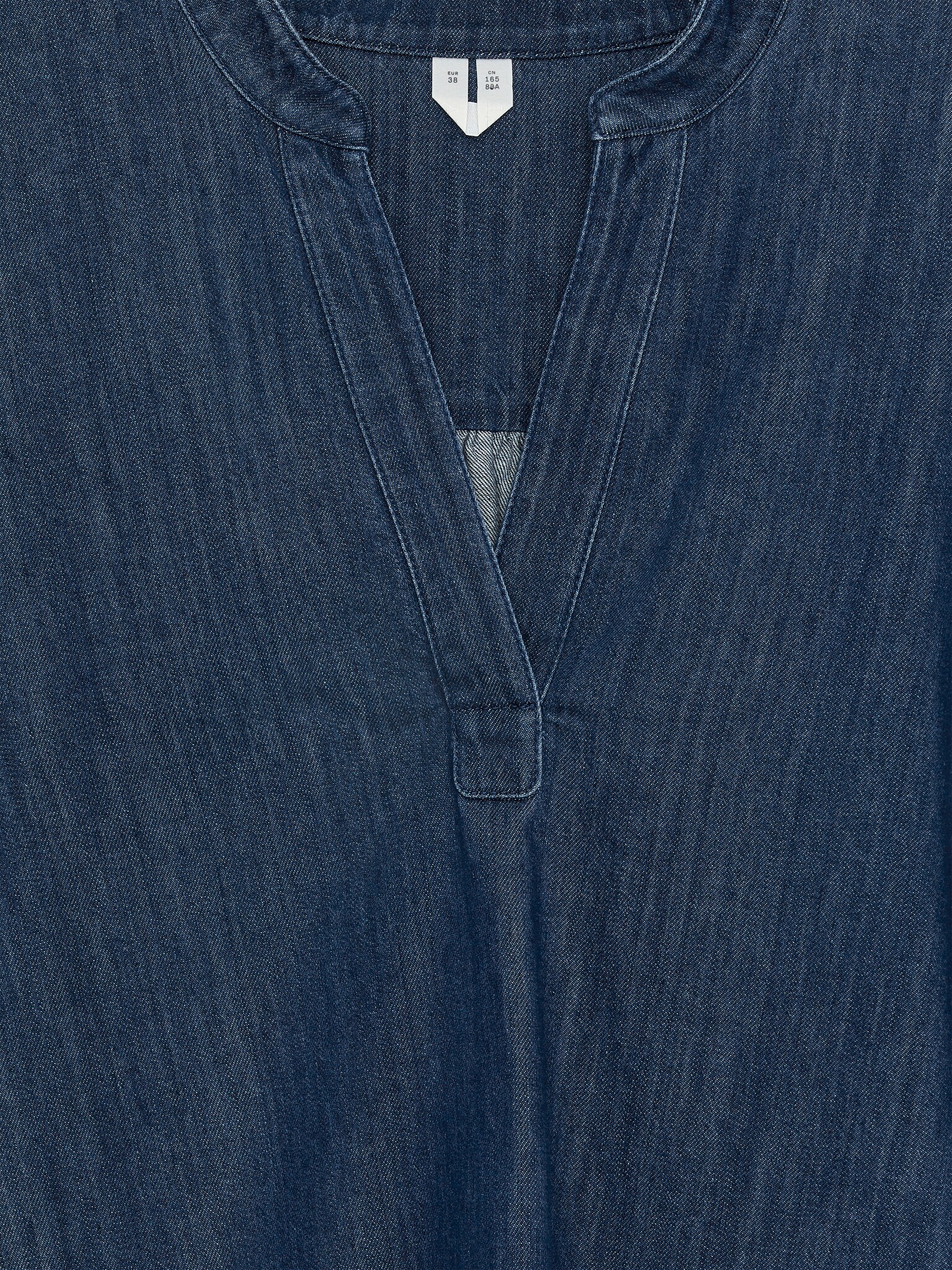 Blusa in denim con maniche ampie - Blu lavato - 2