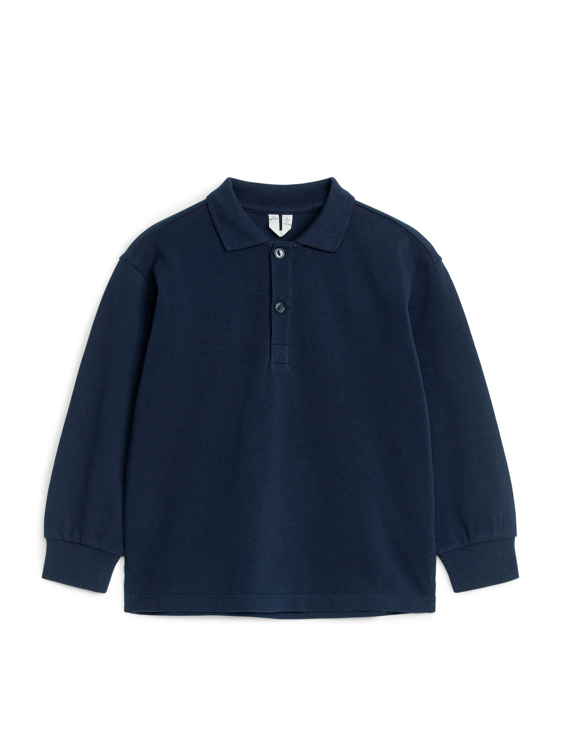 Cotton Polo Shirt - Dark Blue - Regular fit - Children - StillMedia/DescriptiveStillLife - 1