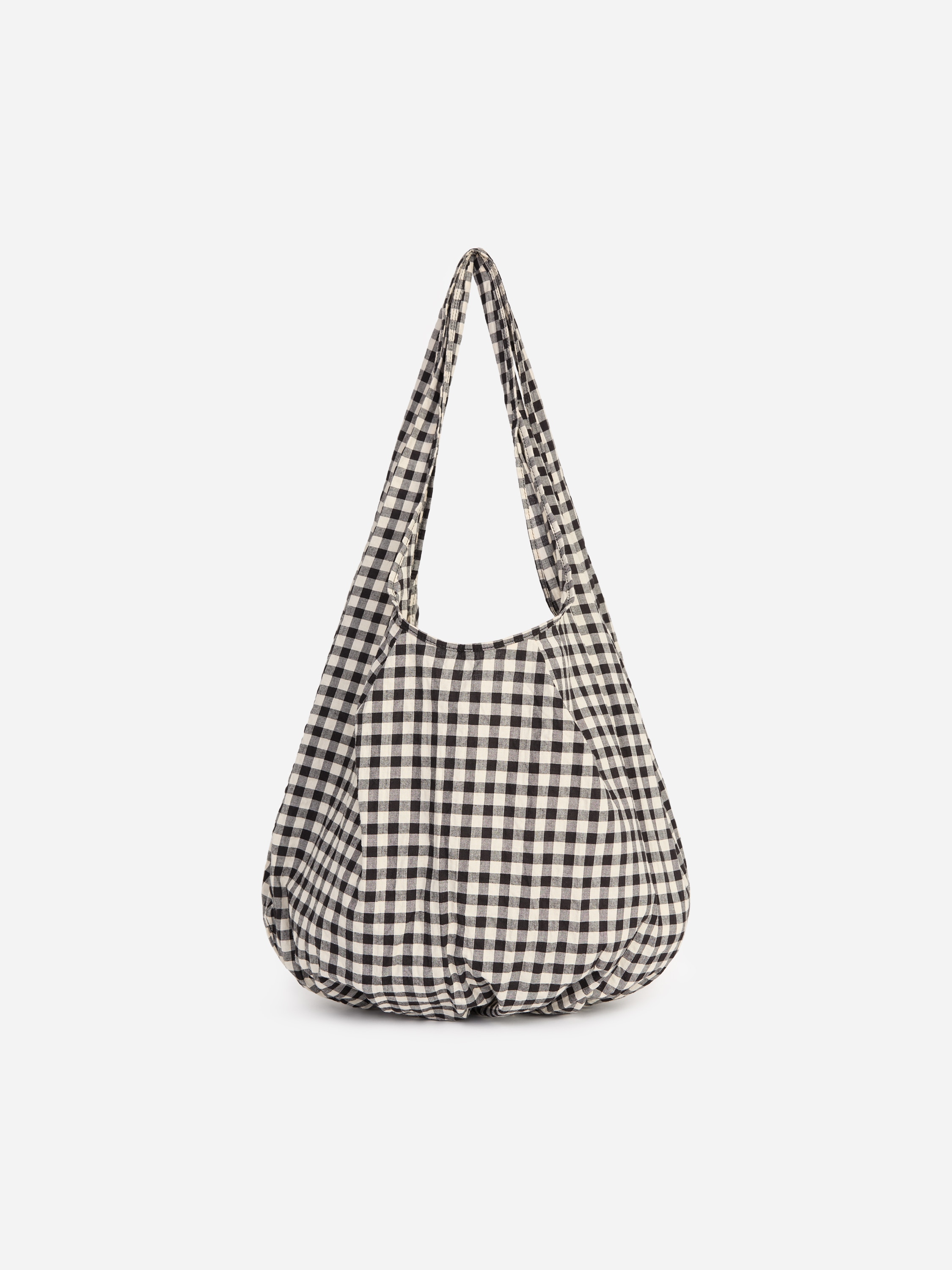 Borsa tote con stampa - Bianco sporco/Nero