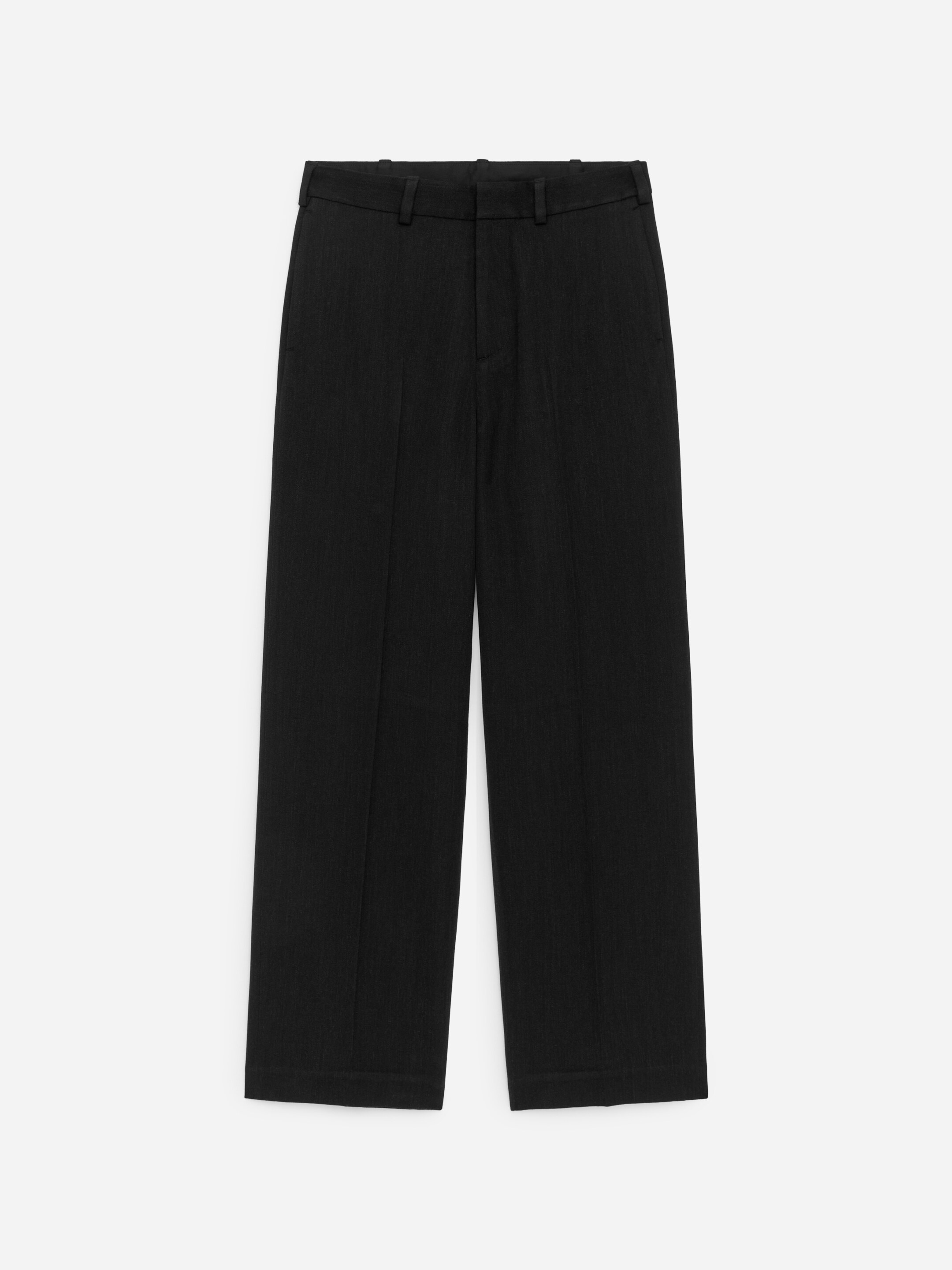 View larger image: Loose Fit Wool Trousers - Black - Men | H&M GB 1
