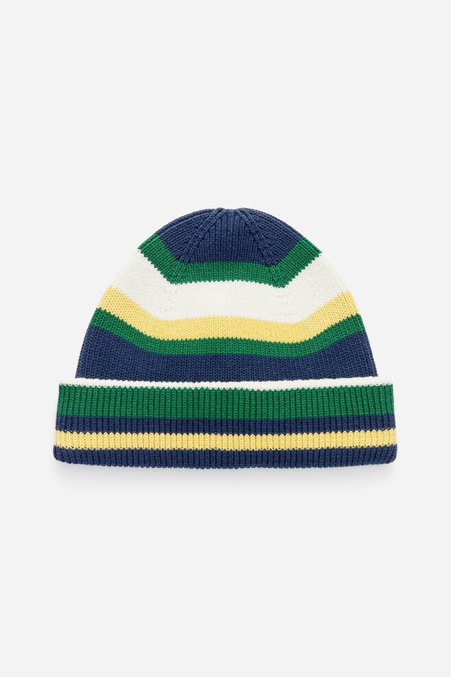 Cotton Beanie - Green/Multicolour - 1