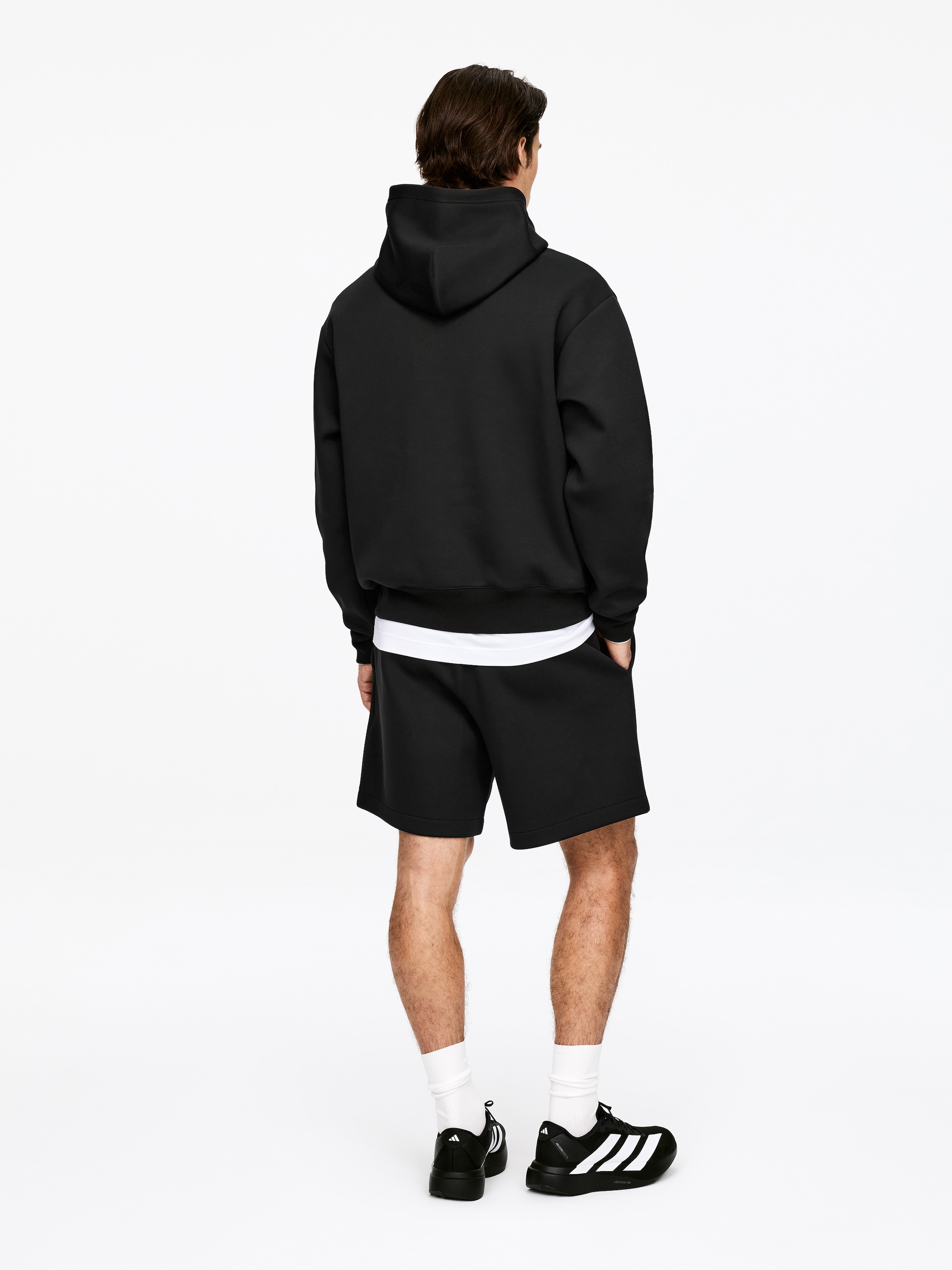 ARKET ACTIVE Hoodie - Black - Loose fit - Men - StillMedia/Lookbook - 3