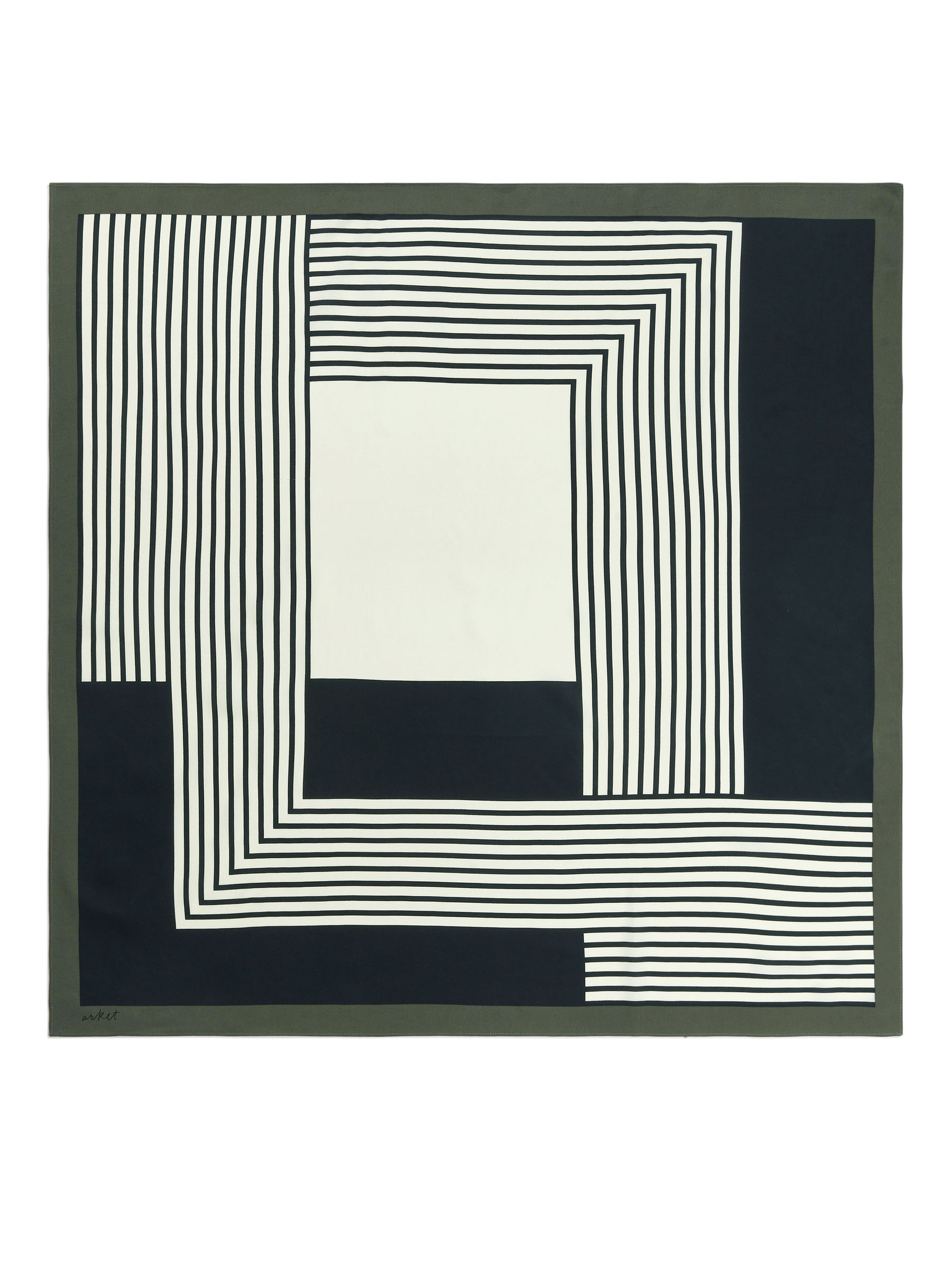 Bedrucktes Seidentuch - Schwarz/Beige - Damen - StillMedia/DescriptiveStillLife - 1