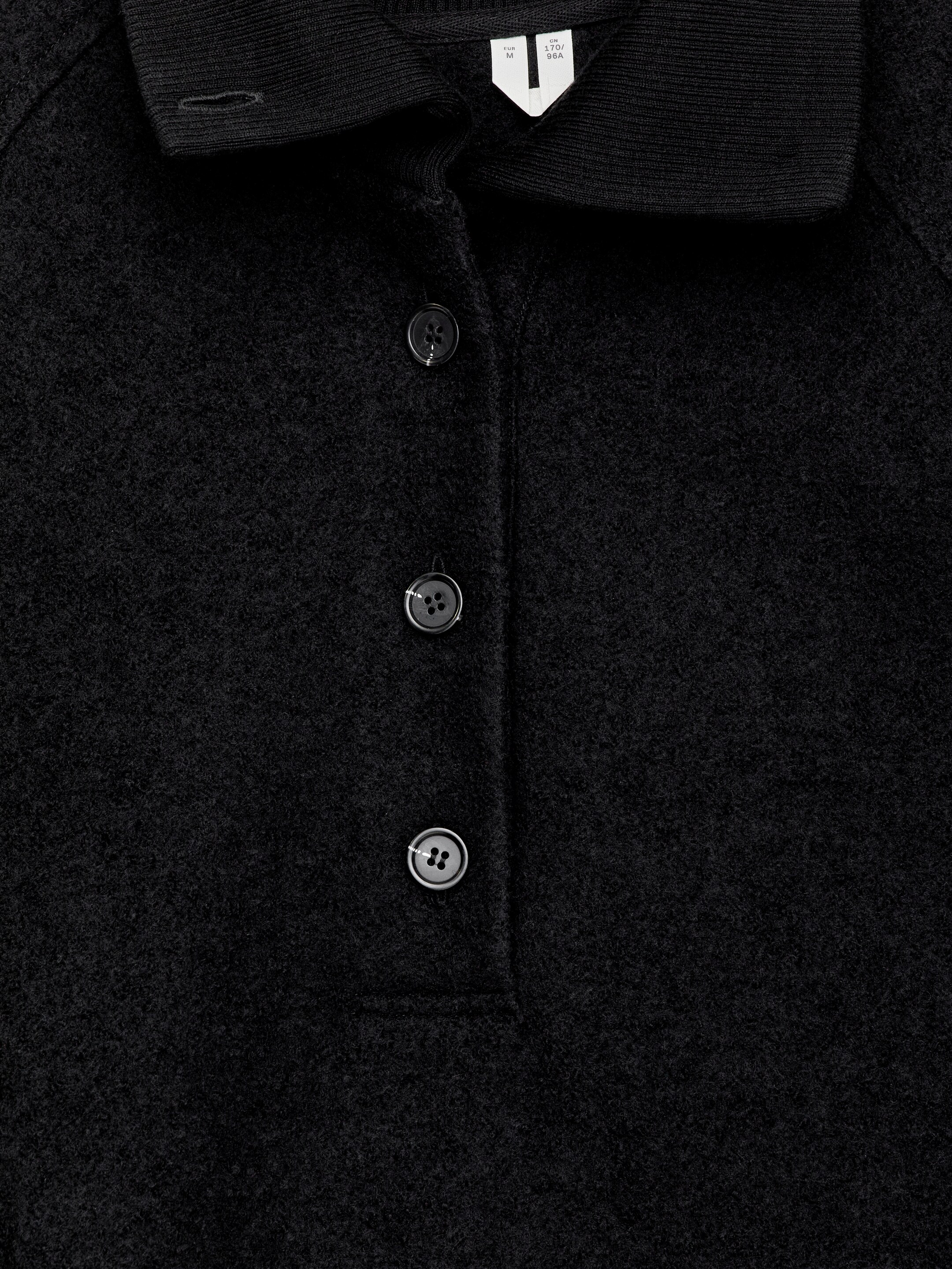 Zobrazit větší obrázek: Svetr z vařené vlny a bavlny - Černá - ŽENY | H&M CZ 7