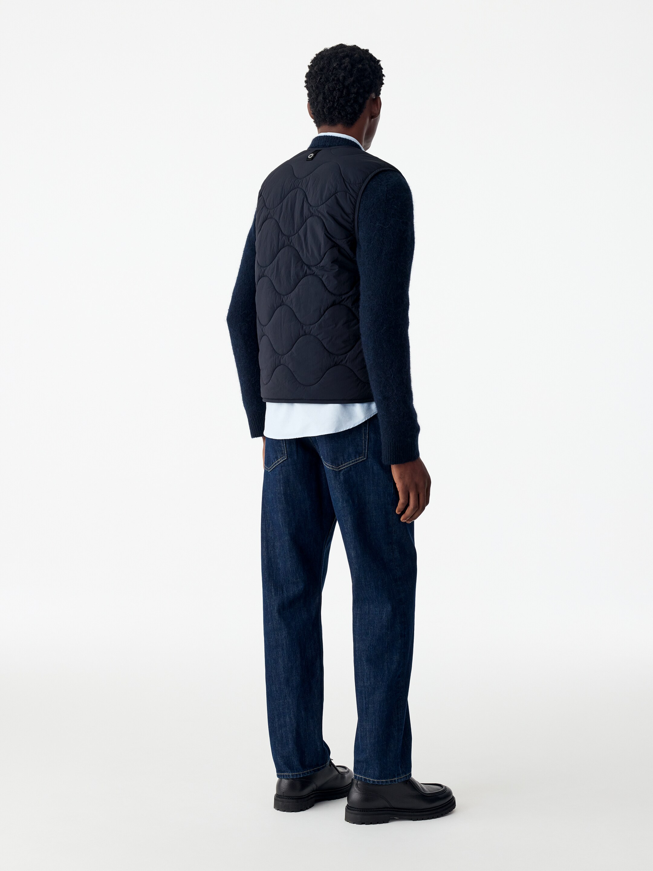 Quilted Liner Vest - Dark Blue - Regular fit - men - StillMedia/Lookbook - 11