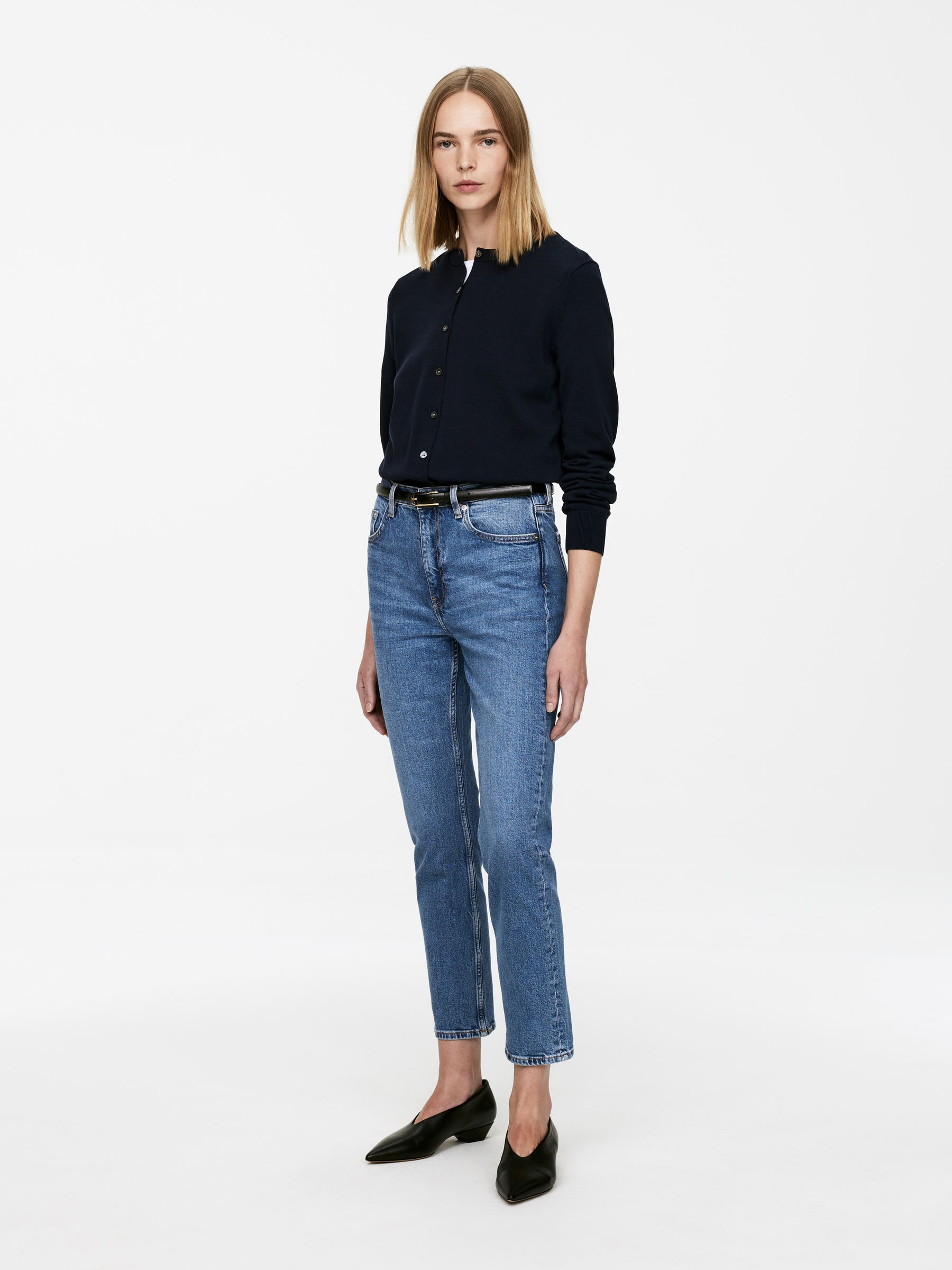 JADE CROPPED Slim Jeans - Blue - Regular fit - Women - StillMedia/Lookbook - 23