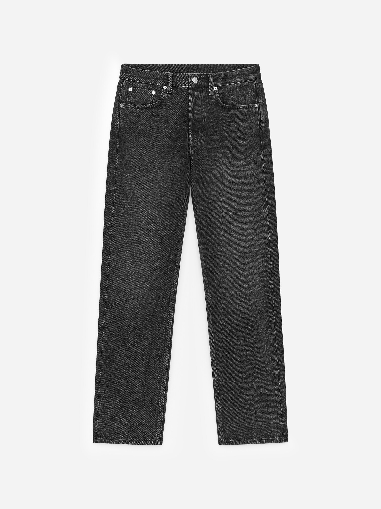 SNOW rette jeans - Svart/Dusty blå/Hvit - 2
