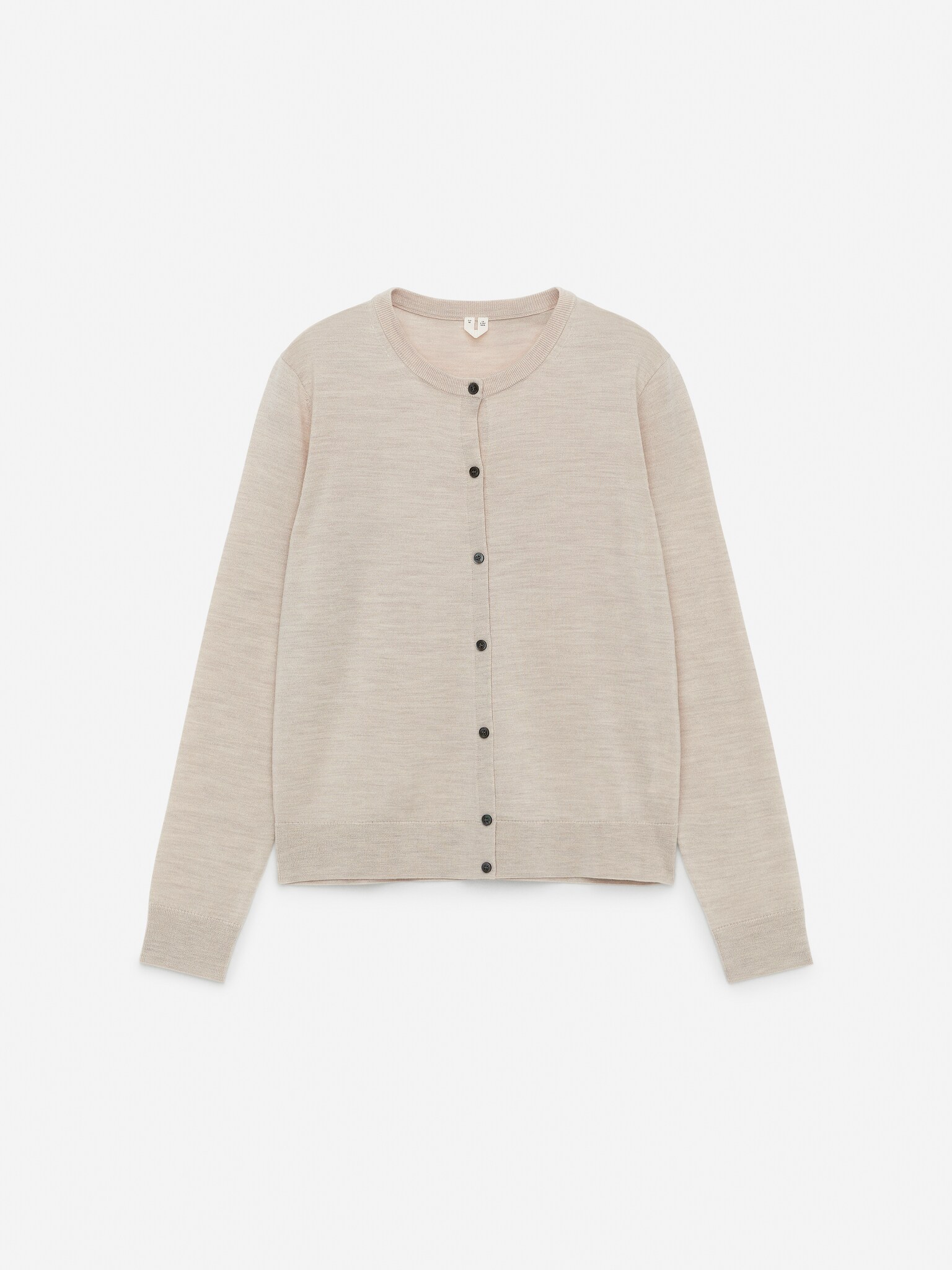 Merino Wool Cardigan - Light Beige/Black/Grey/Dark Blue