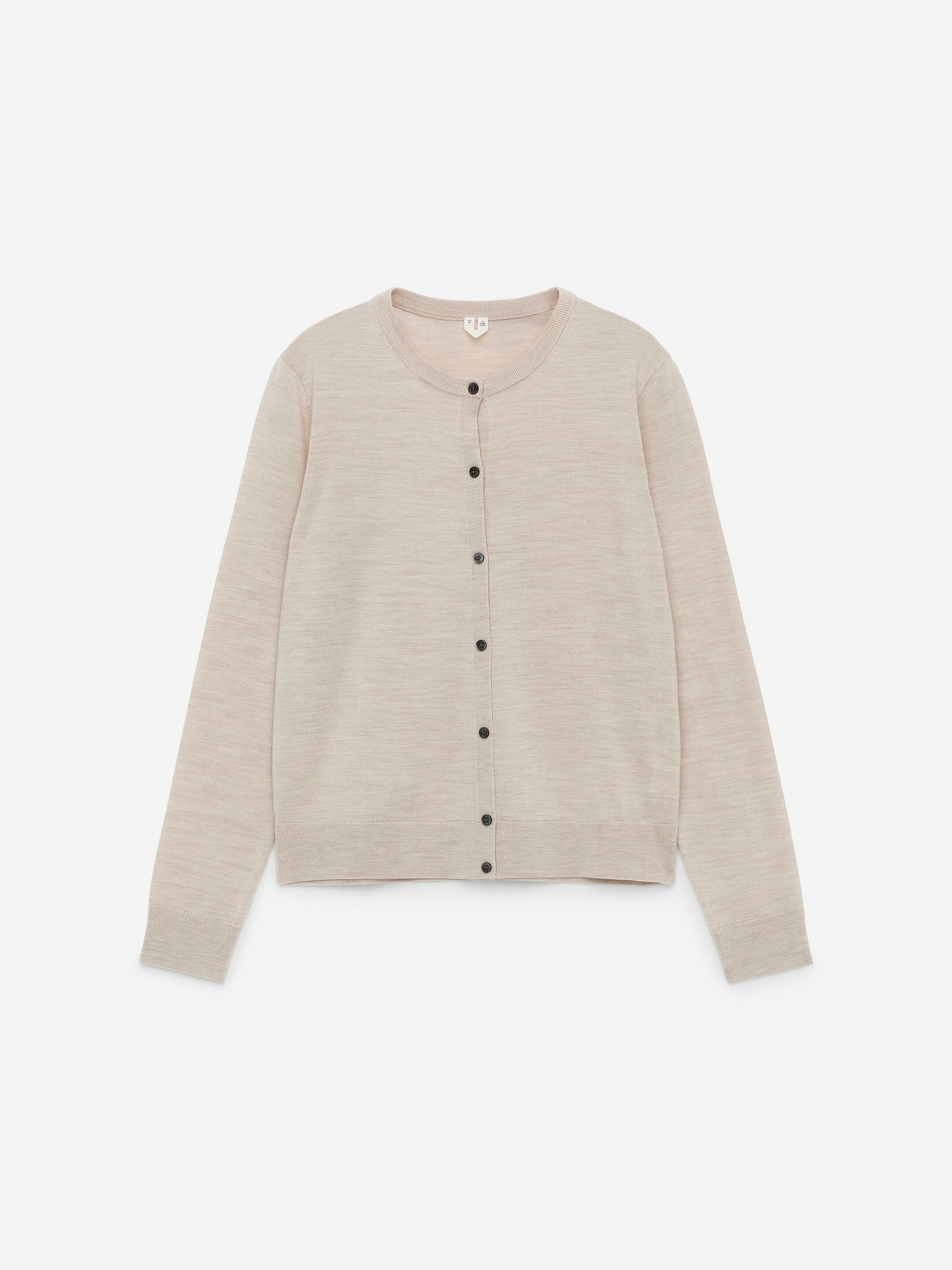 Strickjacke aus Merinowolle - Hellbeige - Regular Fit - Damen - StillMedia/DescriptiveStillLife - 1