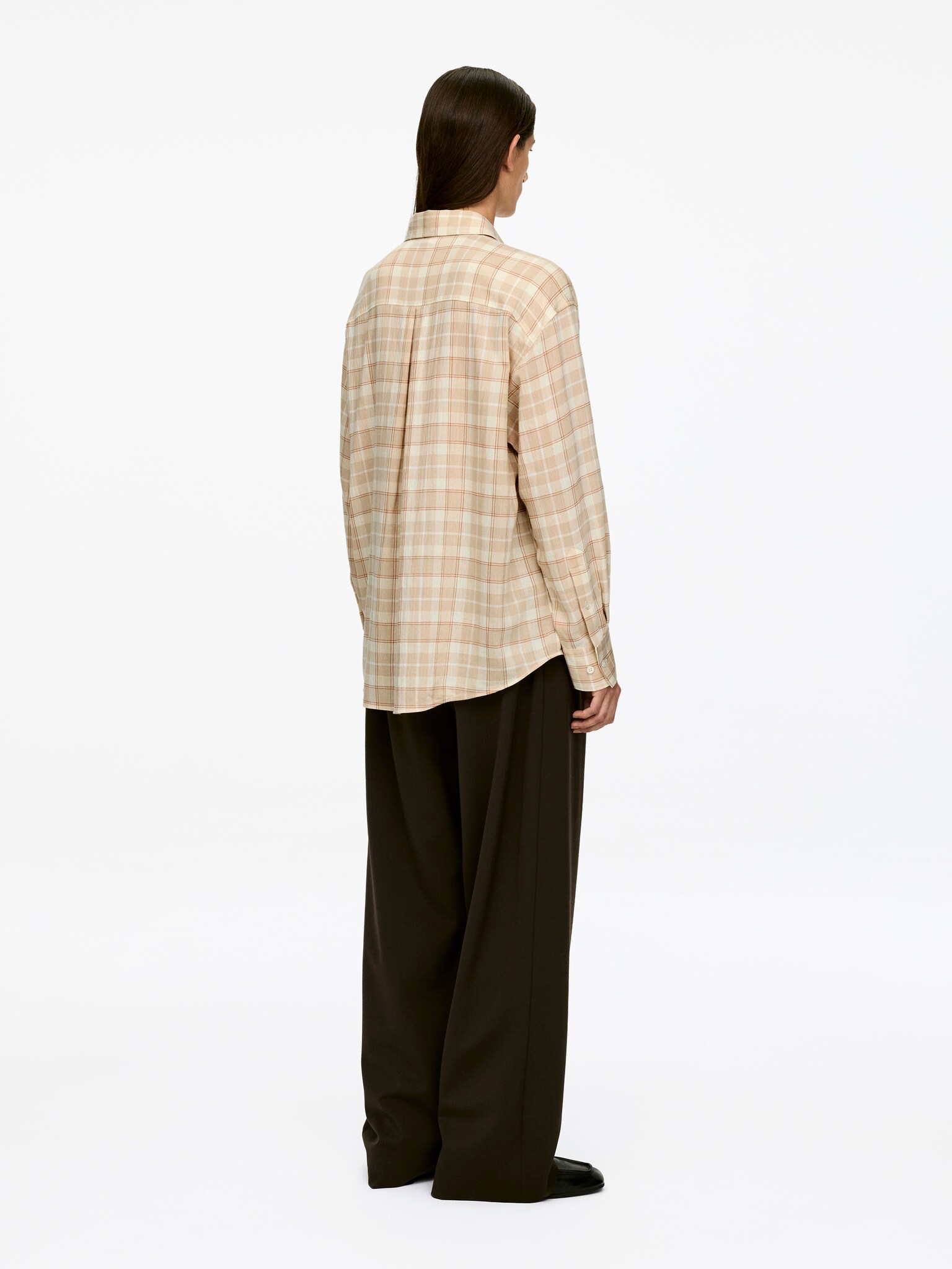 Flannelskjorte - Beige/ternet - 3