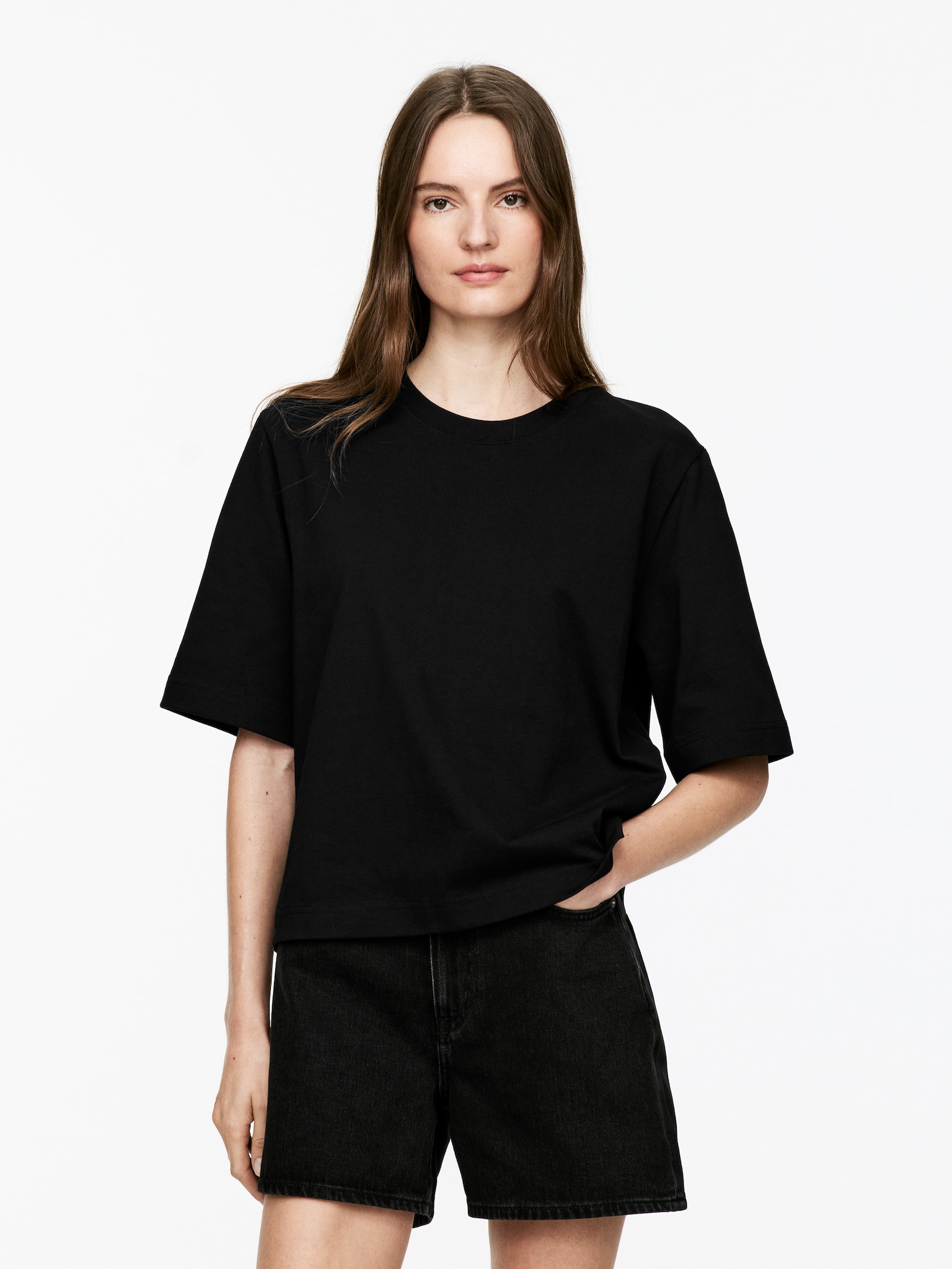 ALBA Kastiges T-Shirt - Schwarz/Weiß/Blau - 1