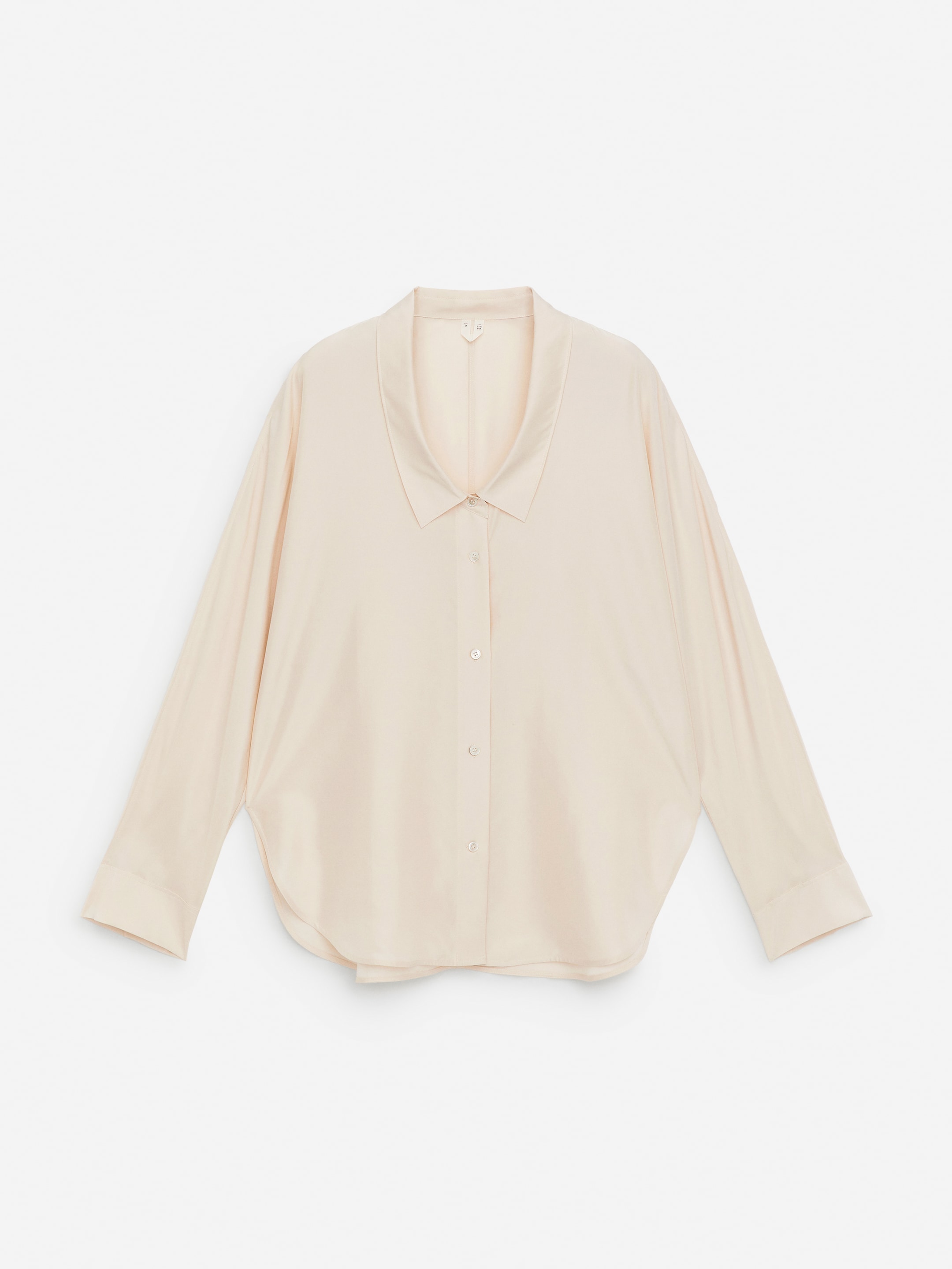 Scoop-Neck Silk Blouse - Off White - Regular fit - Women - StillMedia/DescriptiveStillLife - 2