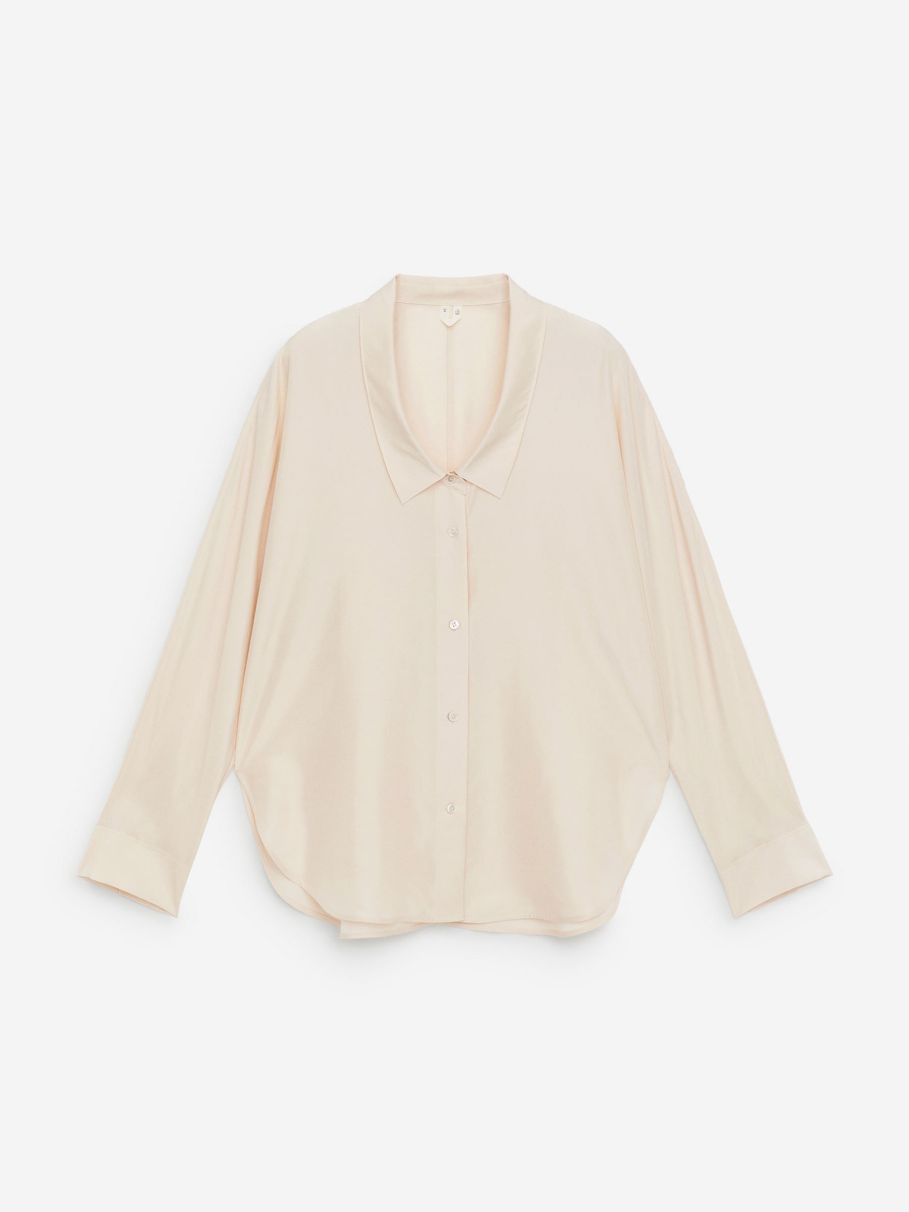 Scoop-Neck Silk Blouse - Off White - Regular fit - Women - StillMedia/DescriptiveStillLife - 2