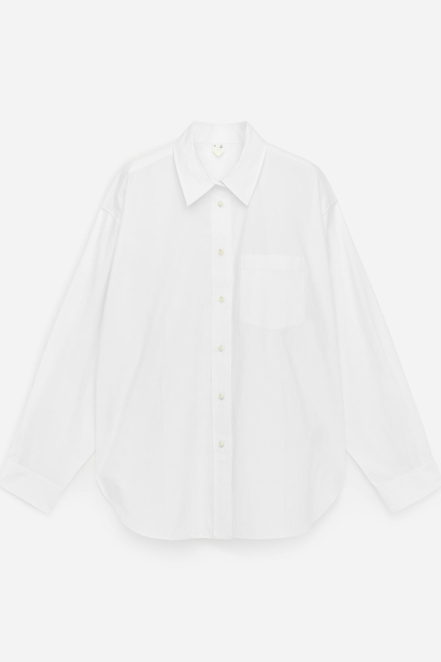 Bawełniana koszula - Biały/Jasnoniebieski/Jasnoturkusowy - 1