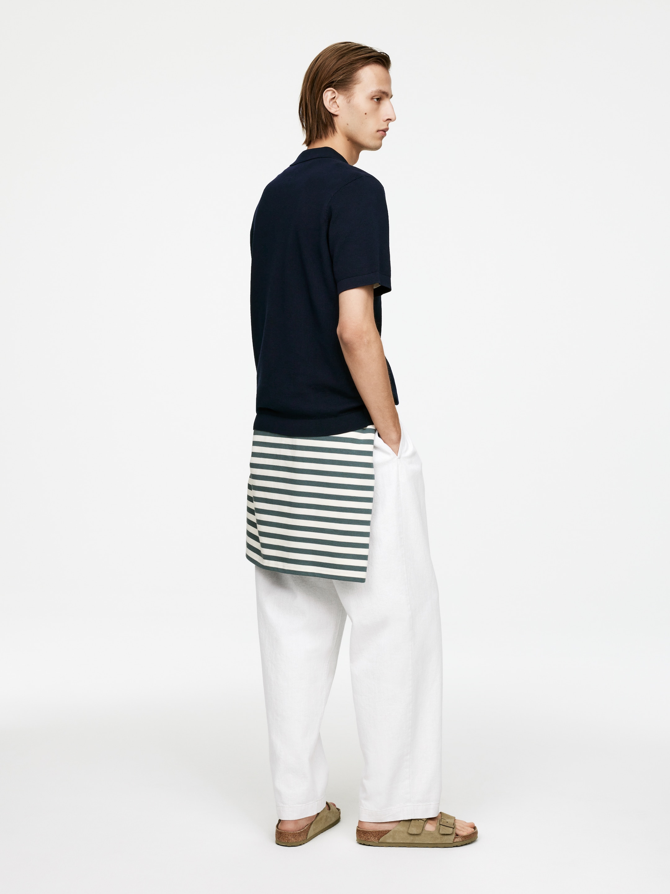Agrandir l'image: Polo texturé - Bleu foncé - HOMME | H&M FR 2
