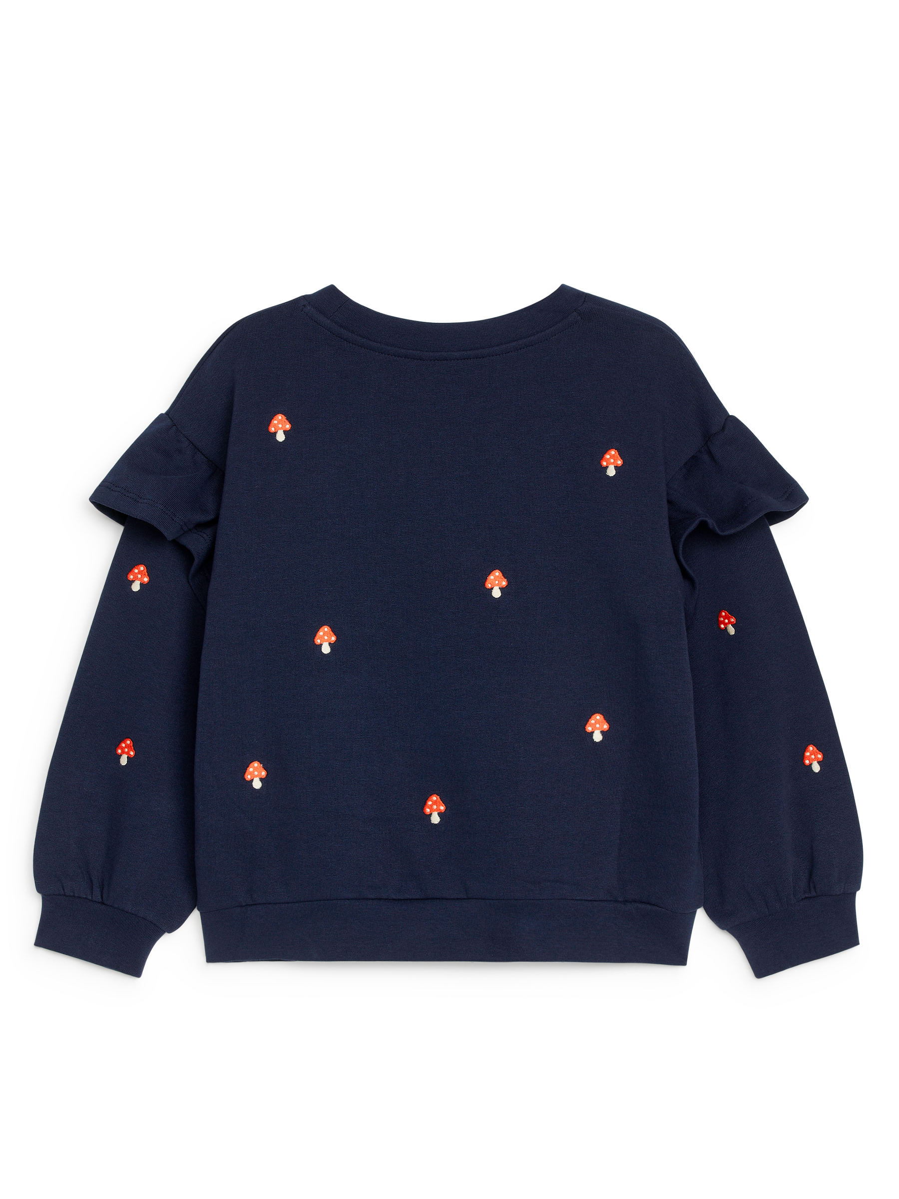 Frill Sweatshirt - Dark Blue/Mushrooms - Loose fit - Children - StillMedia/DescriptiveStillLife - 2